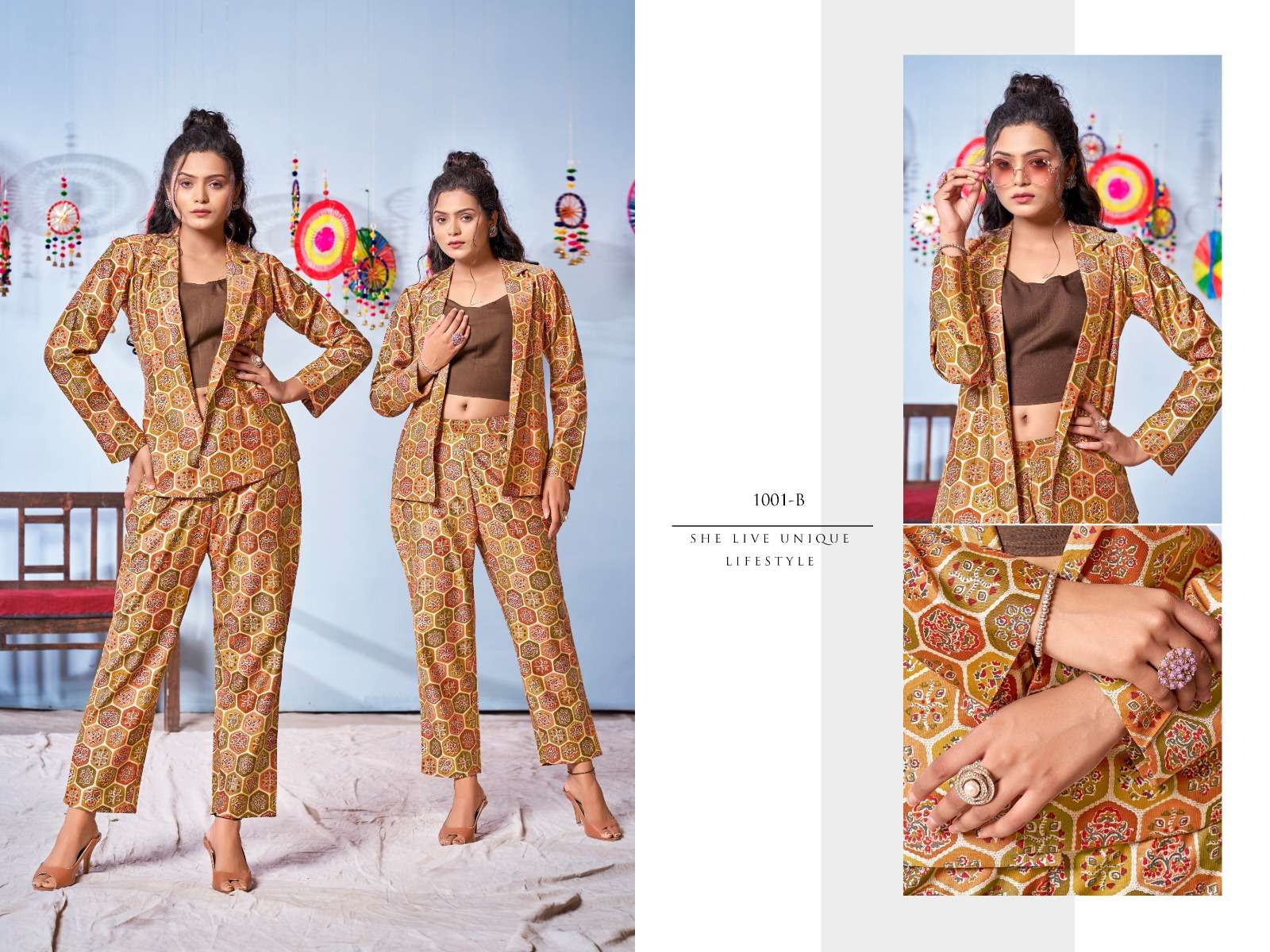 bipson prints alexa fancy look designer cord set online supplier surat gujarat