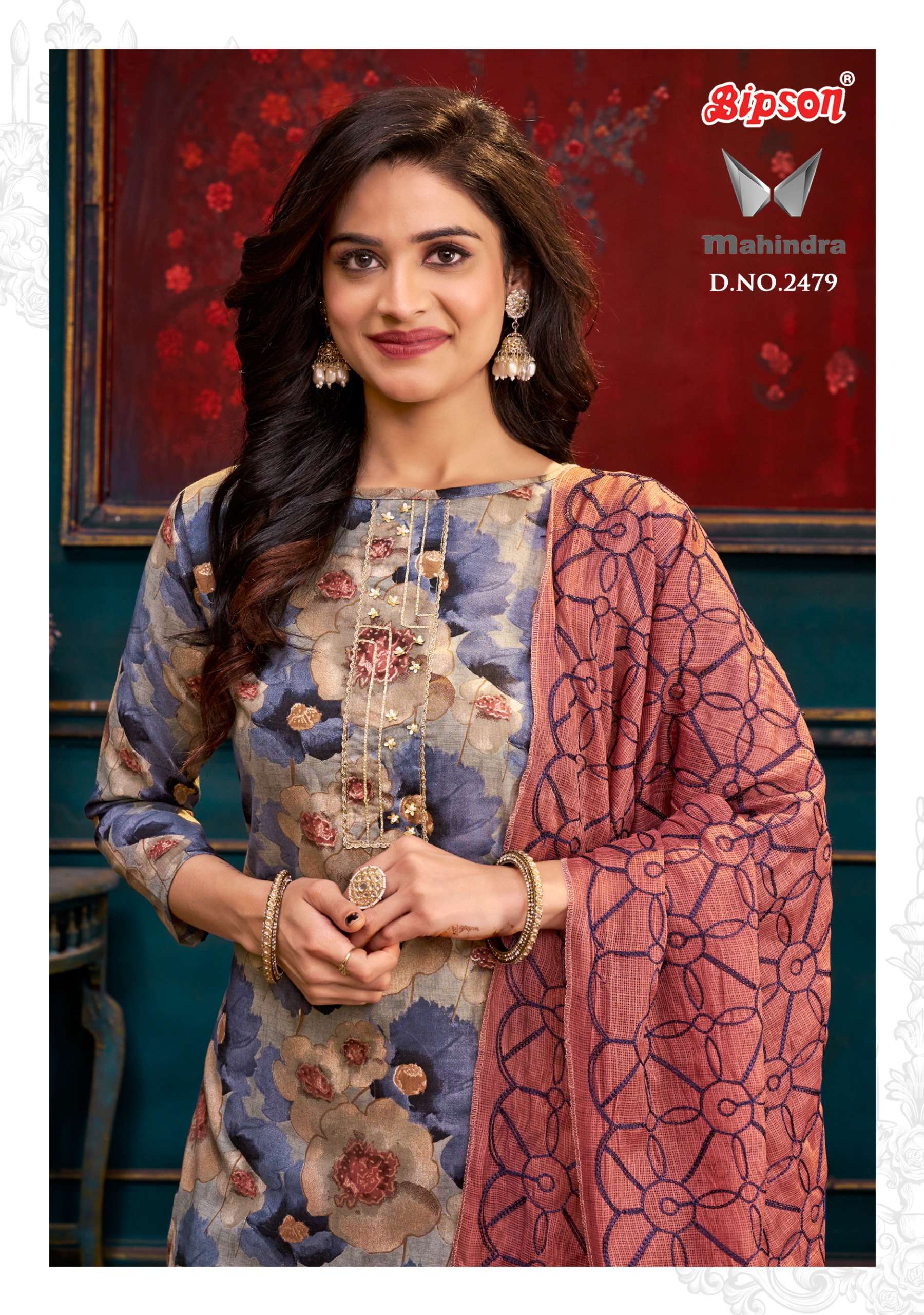 bipson prints mahindra 2479 pure cotton printed salwar suits wholesale price surat