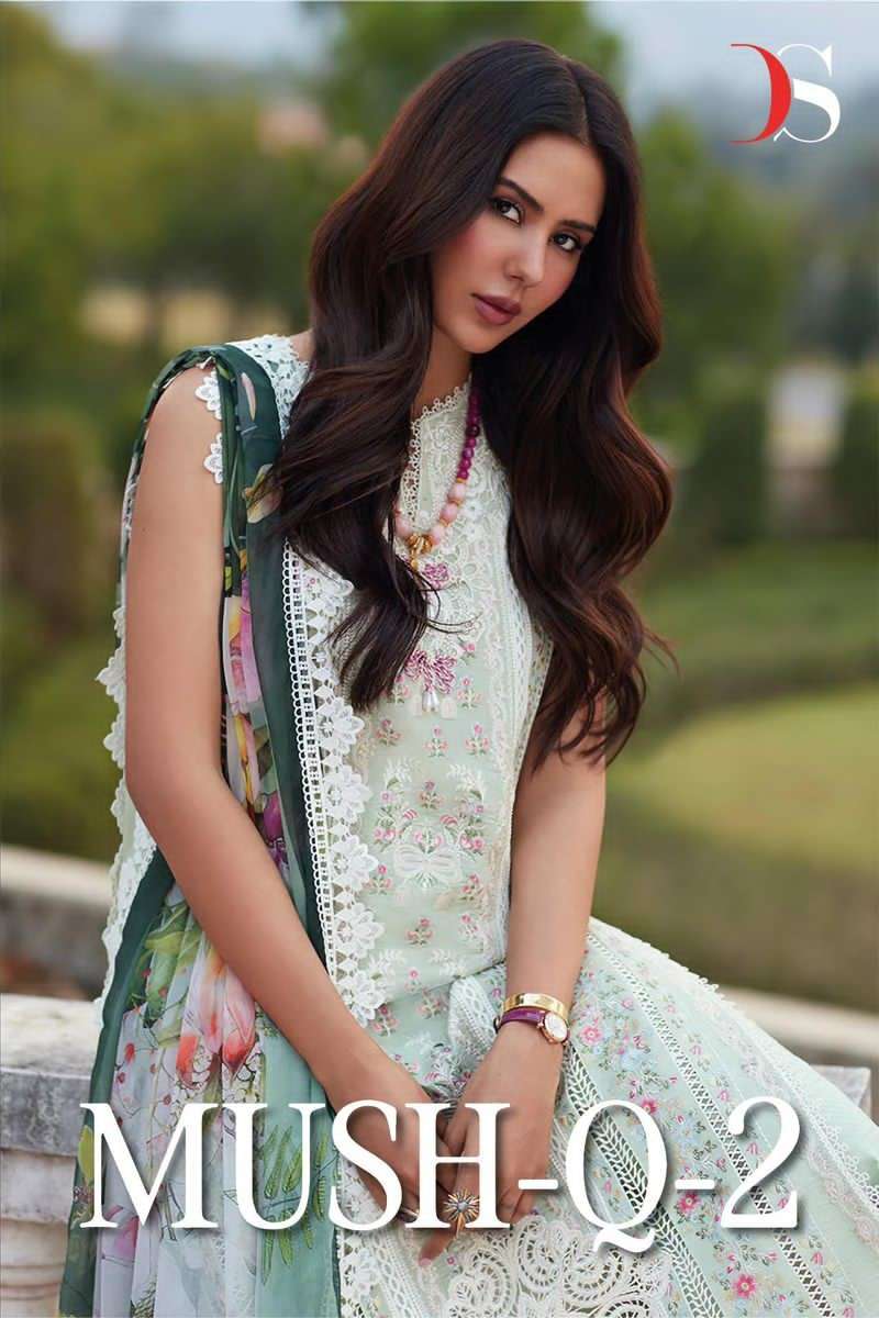 deepsy suits mushq vol-2 5081-5084 series pure cotton designer pakistani suits catalogue dealer surat gujarat