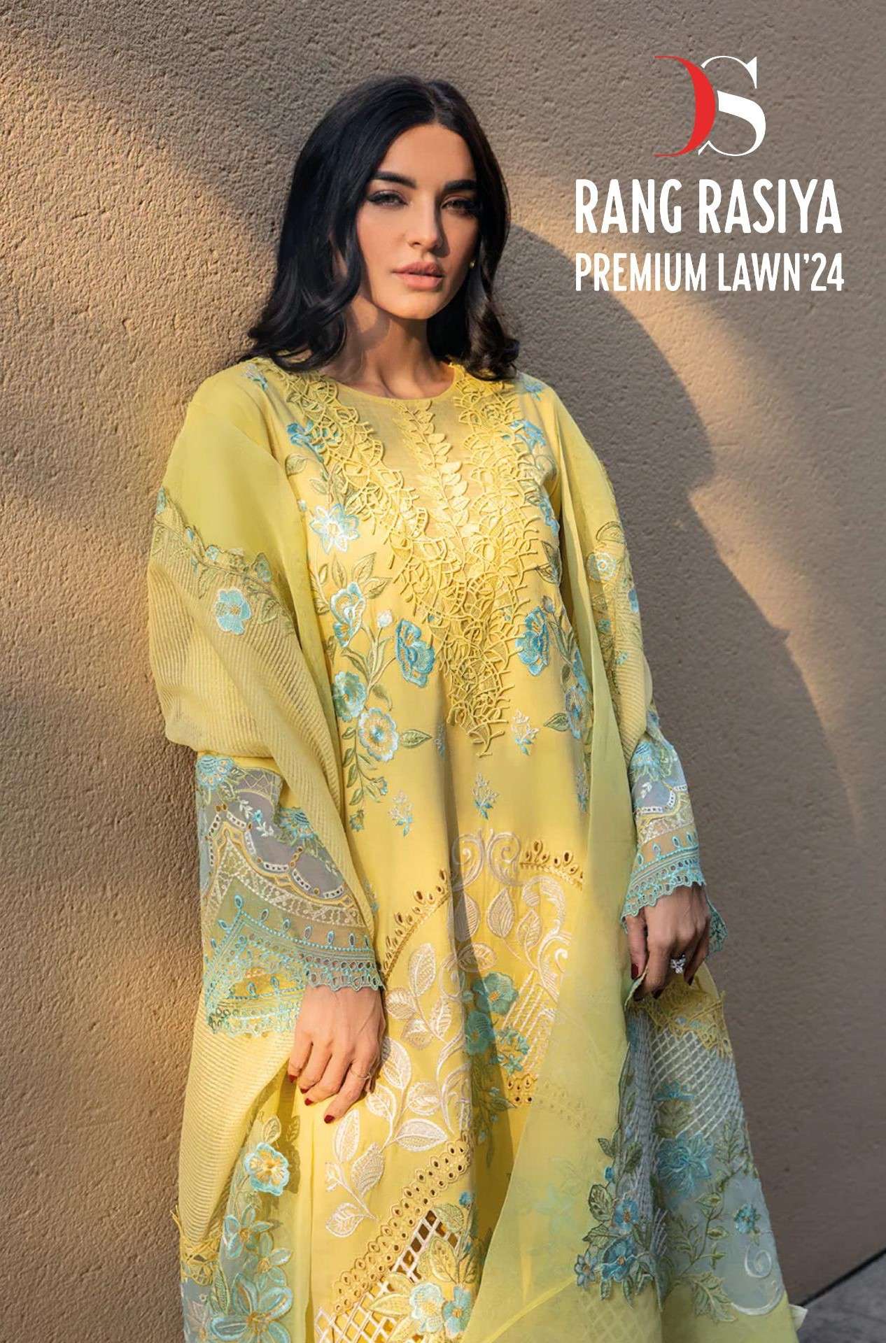 deepsy suits rangrasiya premium lawn 24 6021-6026 series pure cotton pakistani suits material catalogue surat gujarat