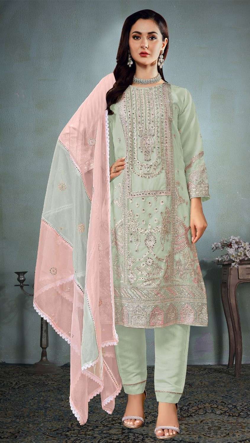 fepic 21015 colours organza designer pakistani salwar kameez catalogue online supplier surat gujarat