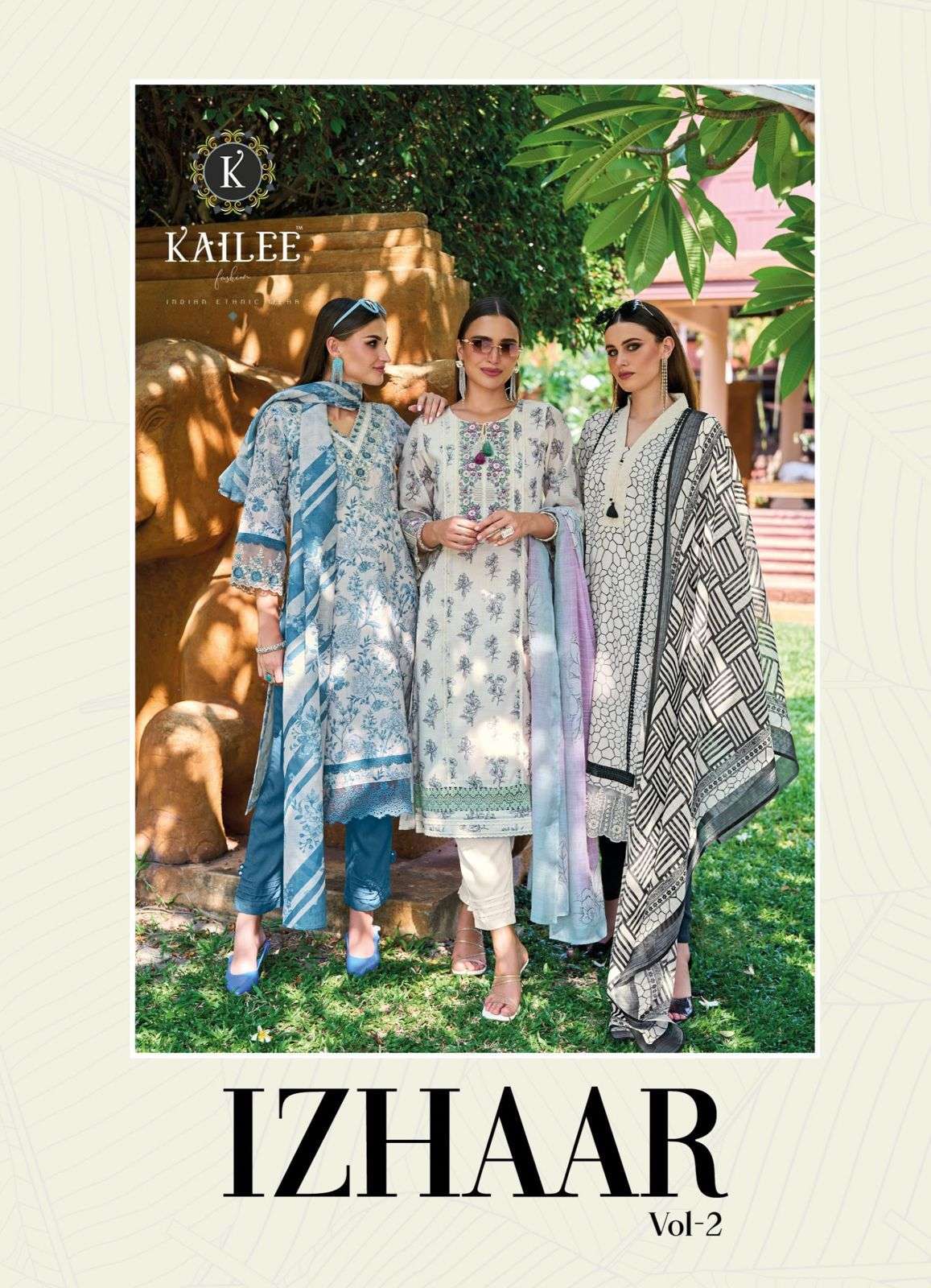 kailee fashion izhaar vol-2 42621-42626 series linen cotton kurtis catalogue online dealer surat gujarat