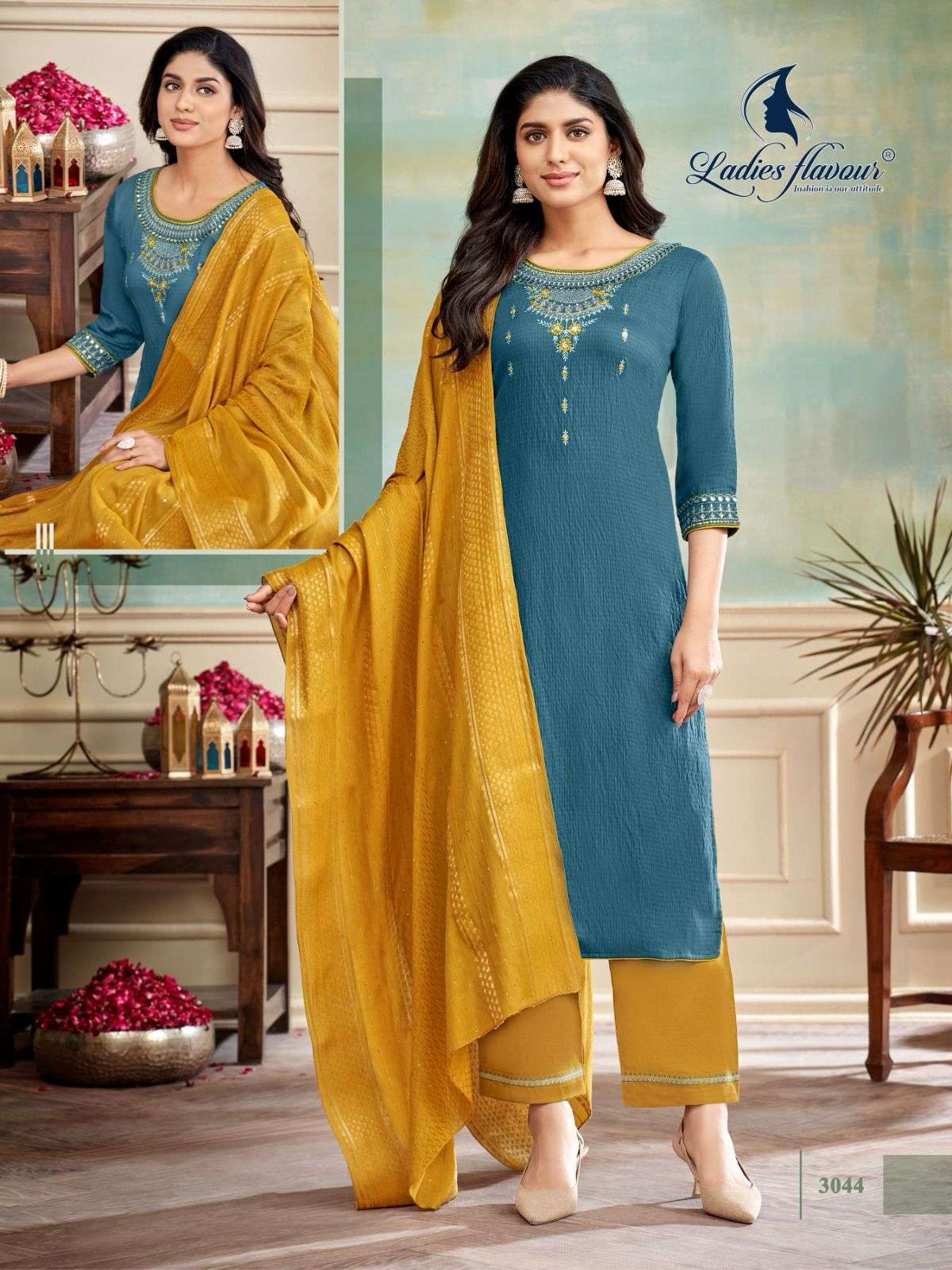ladies flavour 3043-3048 series viscose fancy readymade collection wholesale price surat