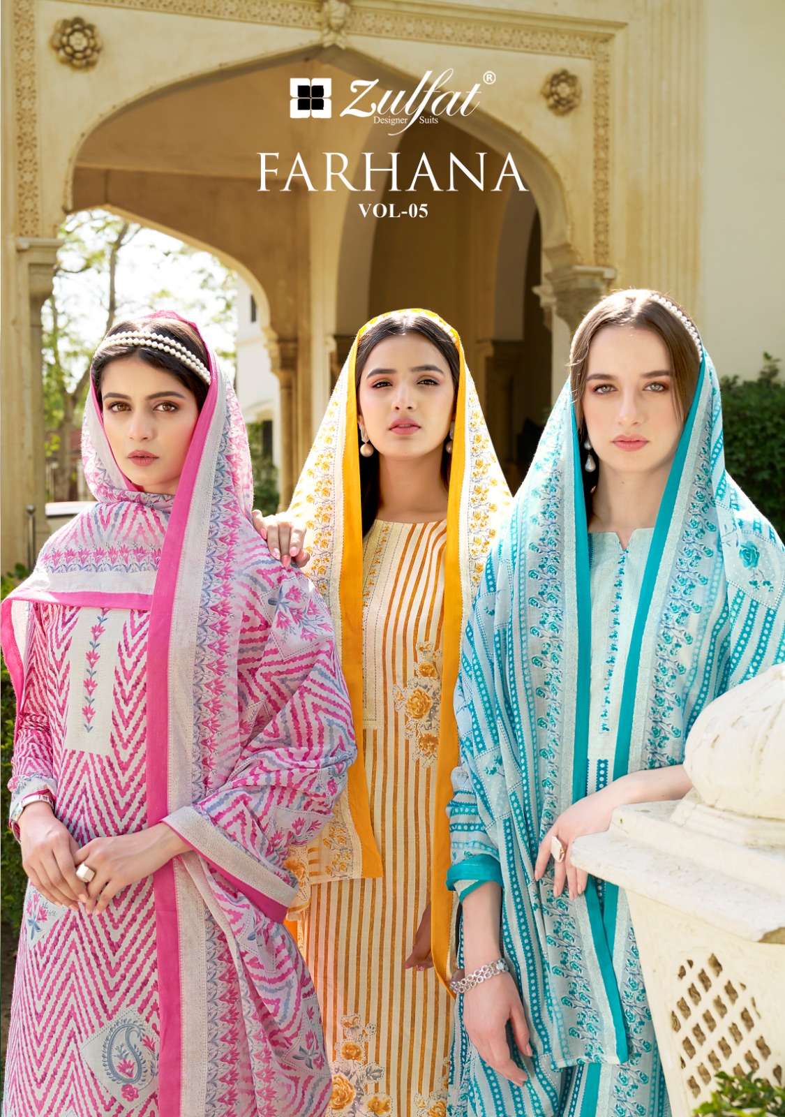 zulfat designer farhana vol 5 exclusive summer best rate cotton salwar kameez online dealer surat  