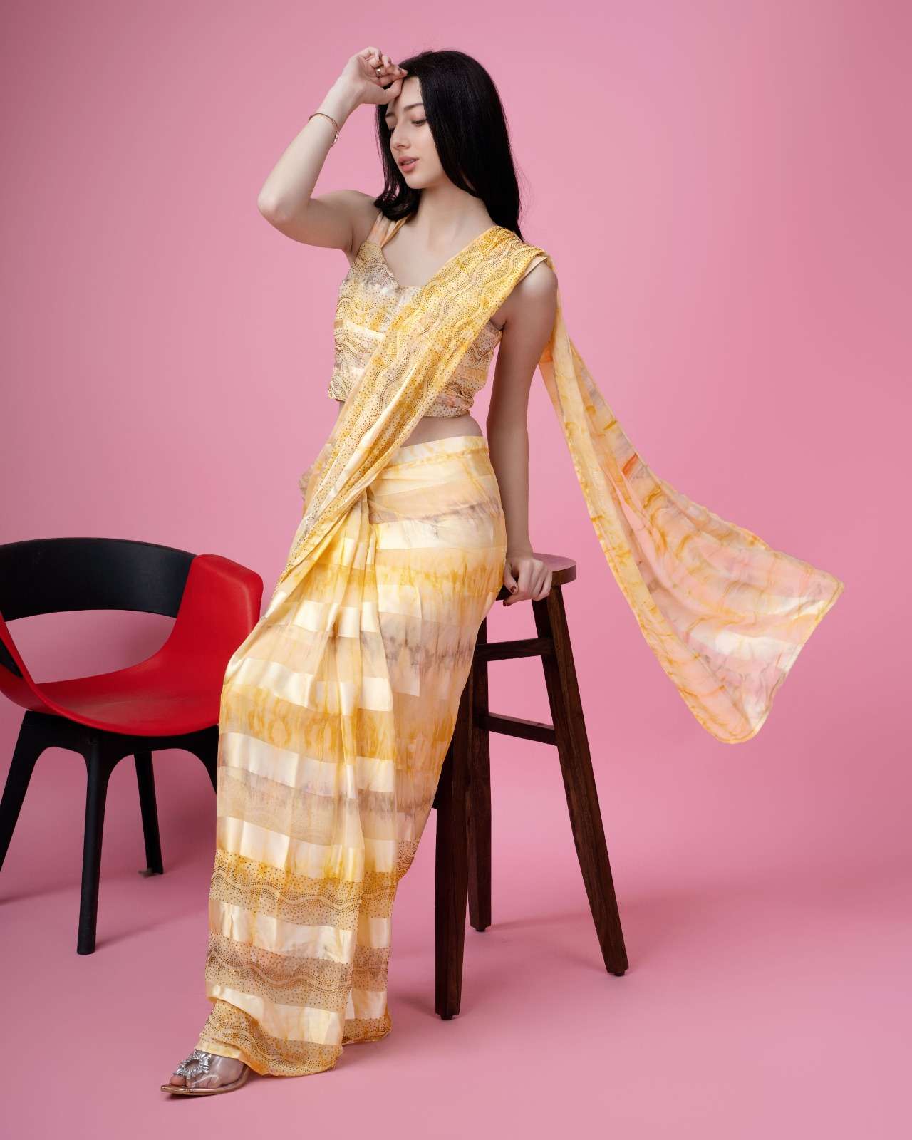 amoha trendz 10810 series satin silk designer party wear saree catalogue wholesale rate surat gujarat 