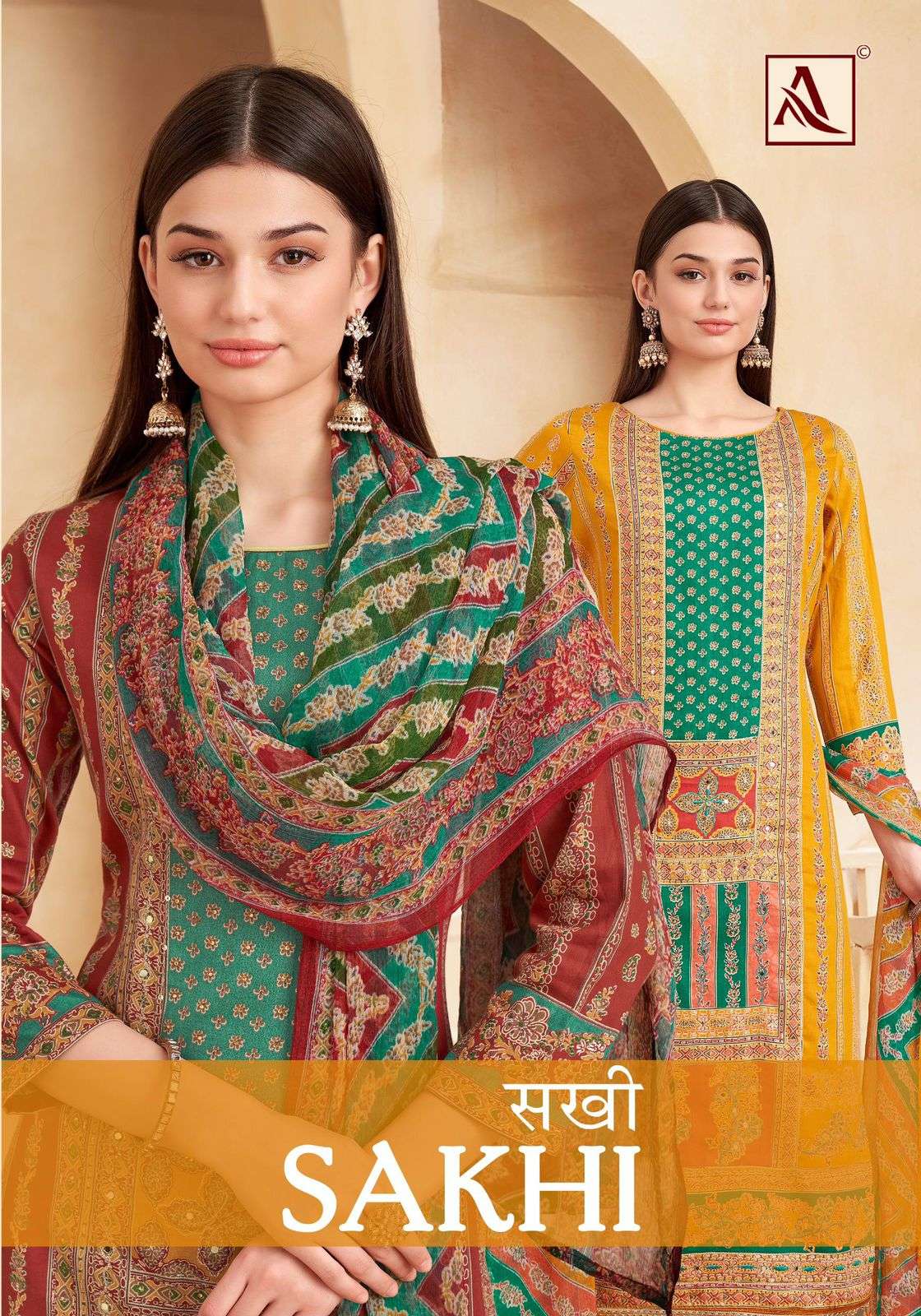 alok suits sakhi exclusive pure zam hand work dress material catalogue wholesale price surat 