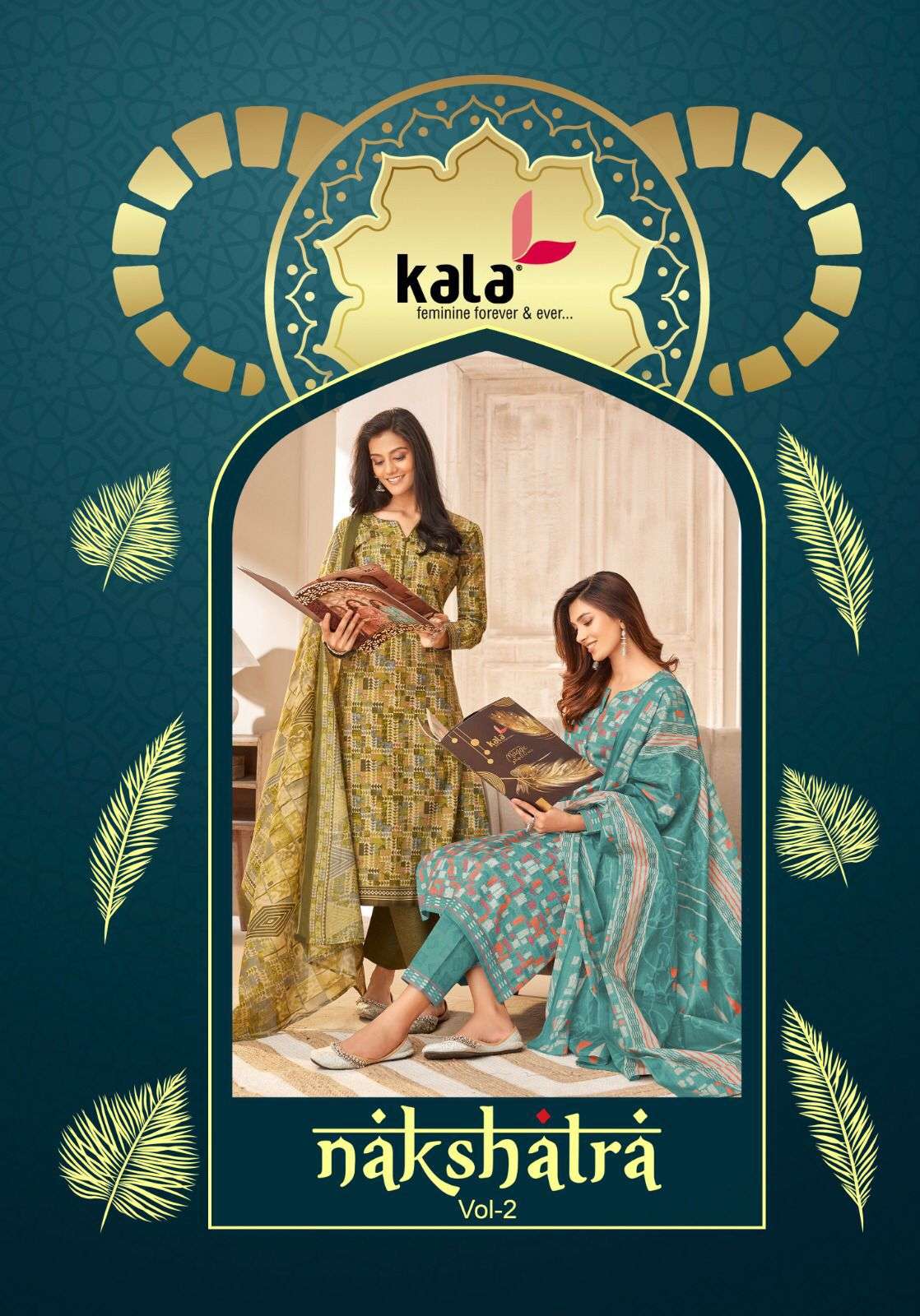 tarika creation nakshatra vol-2 6201-6212 series pure premium cotton designer salwar suits catalogue online surat gujarat 
