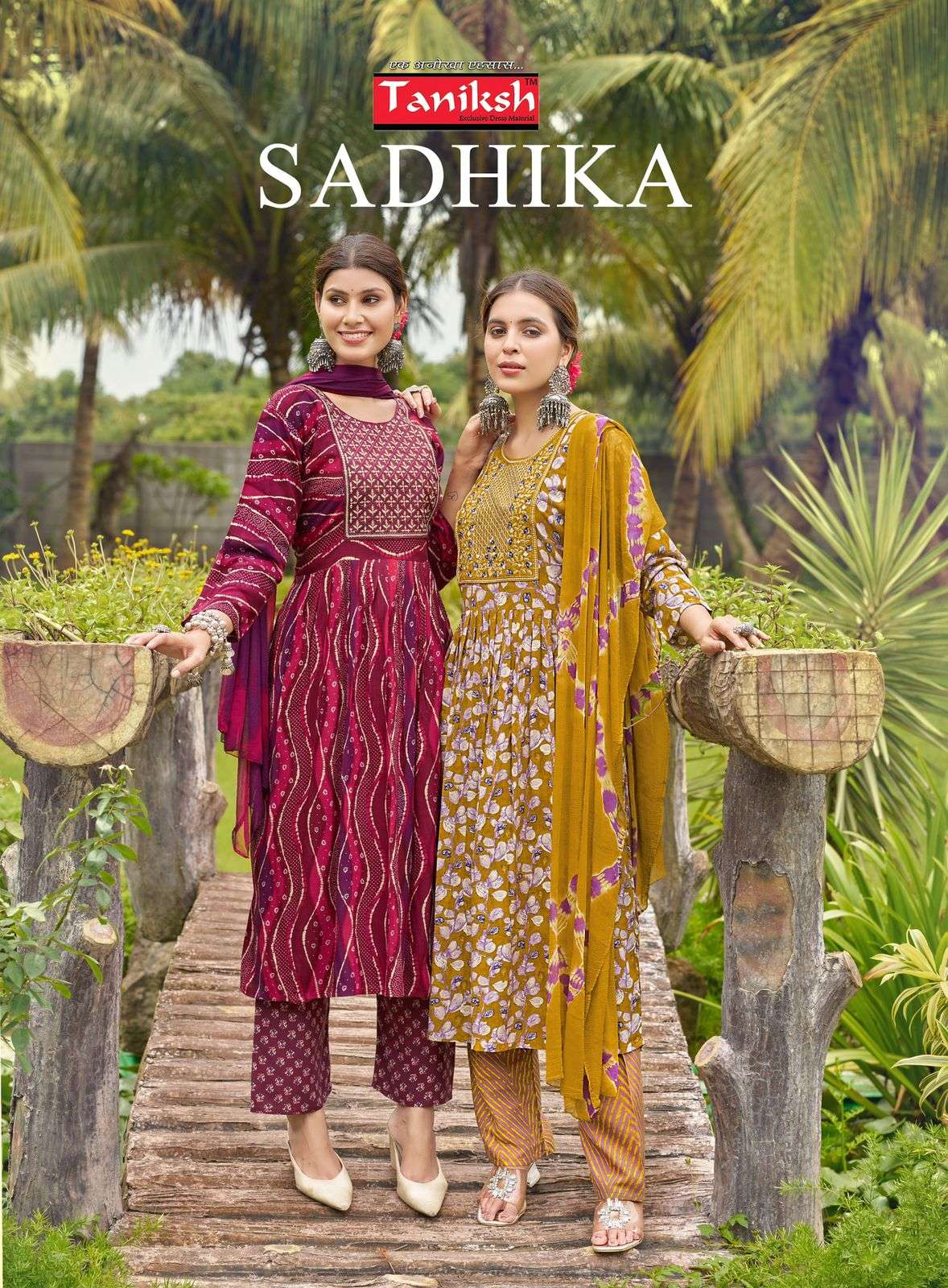 taniksh sadhika vol 1 1001-1008 series exclusive lowest price anarkali style stich suits buy online dealer 