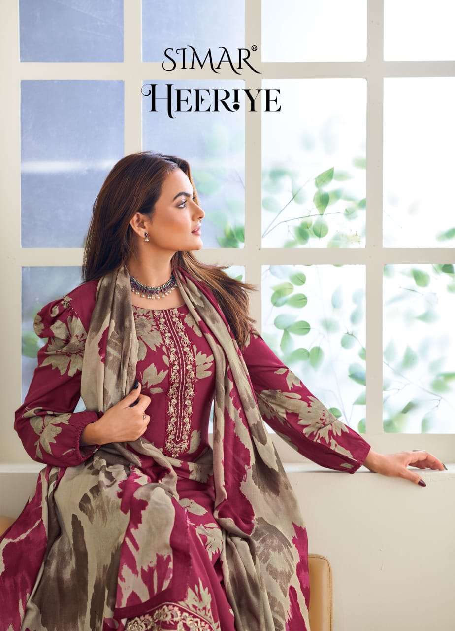 glossy heeriye 8060 series pure viscose pashmina salwar kameez catalogue manufacturer surat