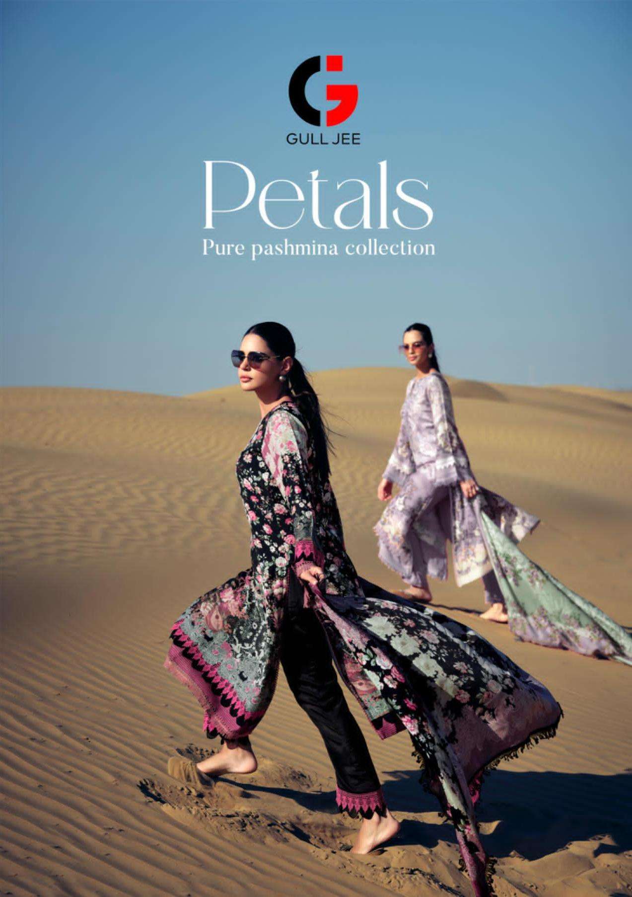 gull jee presents petals 36001-36006- series viscose pashmina salwar kameez wholesale price surat