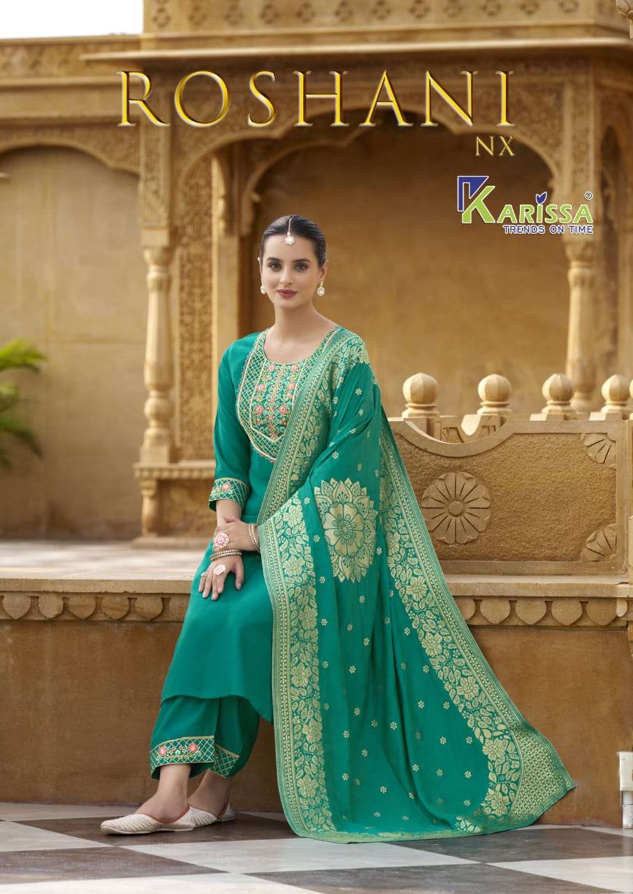 karissa roshani nx premium viscose designer party wear readymade collection wholesale price surat