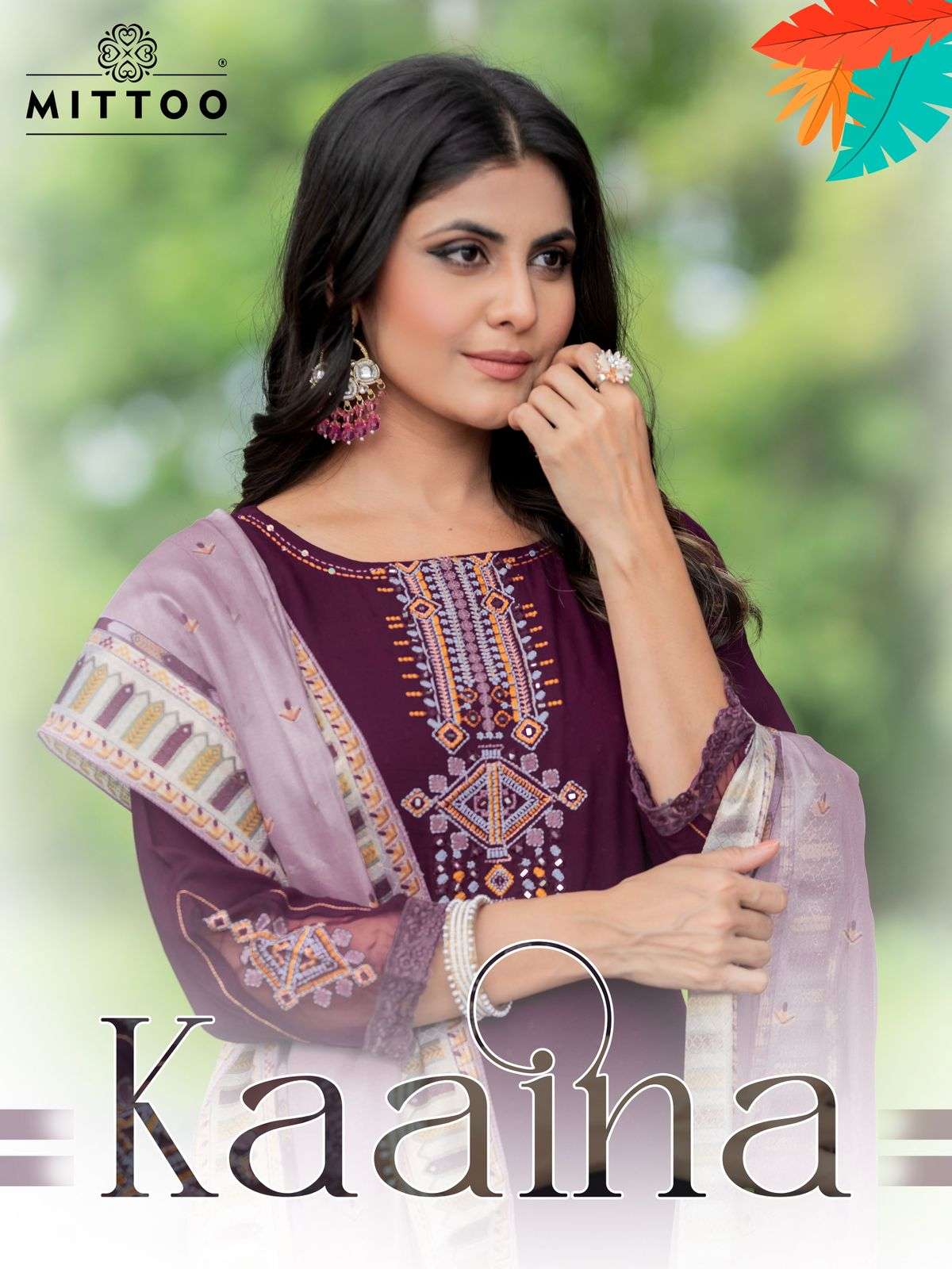 mittoo kaaina 2001-2006 series reyon weaving designer ready made salwar kameez wholesale dealer surat 