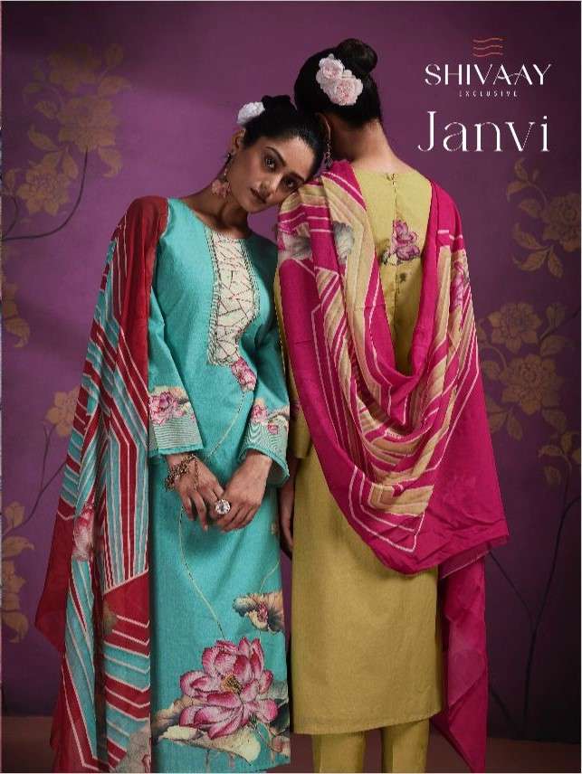 shivaay janvi 15549-15552 series pure lawn cotton salwar kameez catalogue online best rate surat 