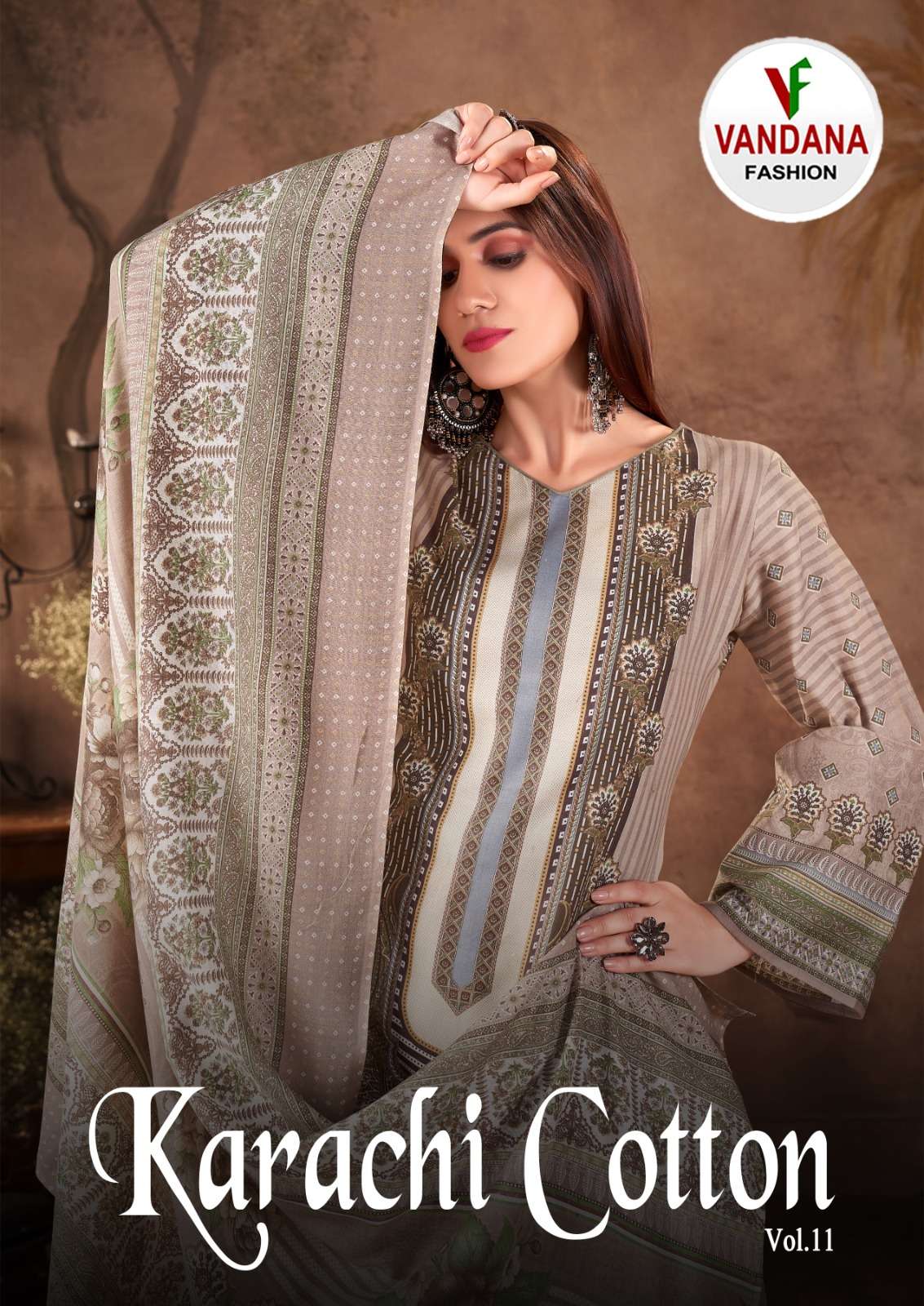 vandana fashion karachi cotton vol 11 cotton printed unstich pakistani salwar kameez wholesale price surat