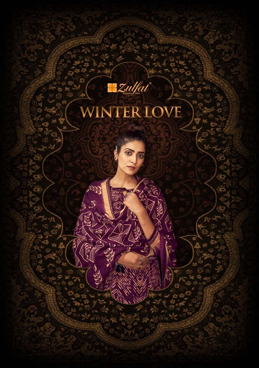 zulfat designer studio by winter love designer pashmina digital salwar kameez set to set collection 