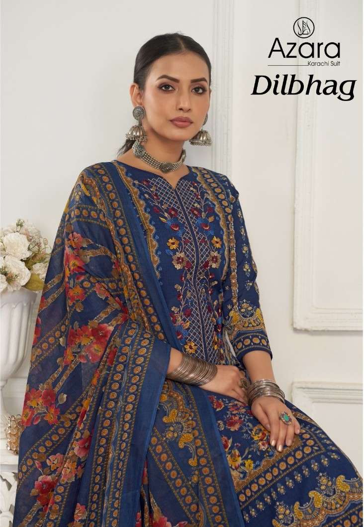 azara dilbhag 41001-41004 series exclusive pure lawn cotton salwar kameez online best rate surat 