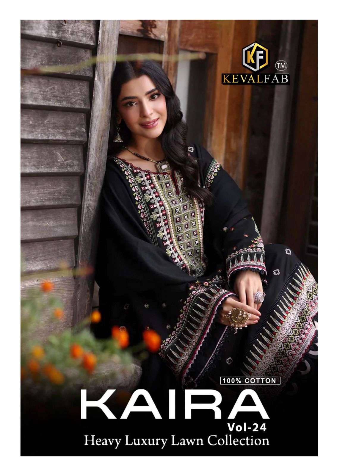 keval fab kaira vol-24 24001-24006 series heavy cotton salwar kameez latest catalogue surat gujrat 