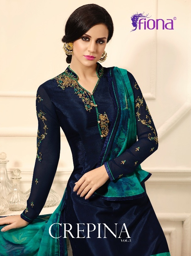 FIONA 22425 COLOURS BY FIONA 22425-A TO 22425-D SERIES DESIGNER SUITS  COLLECTION BEAUTIFUL STYLISH