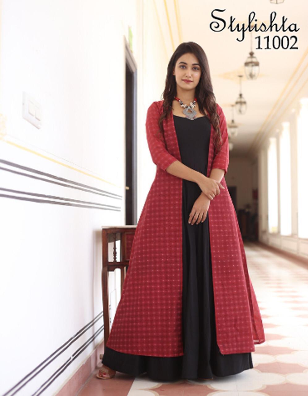 Stylishta Vol 11 Stylish Gown With Jacket Design Collection Wholesale Price  Supplier In Surat