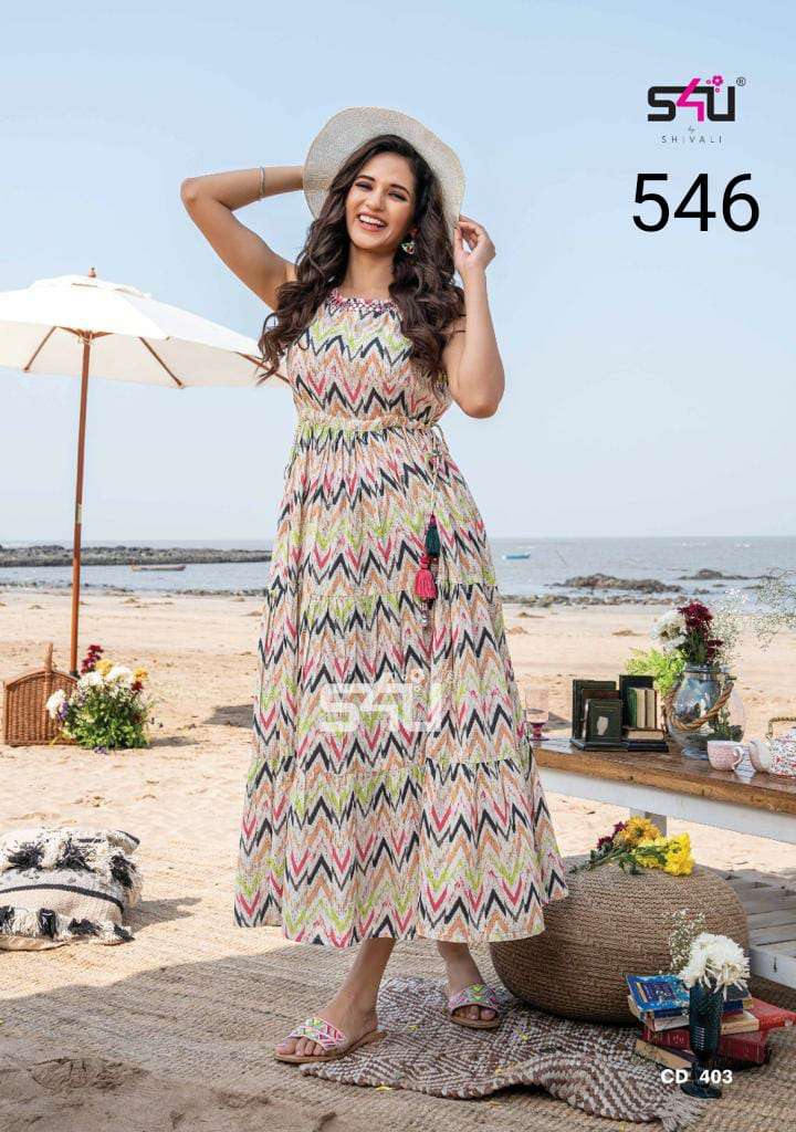 s4u 546 online designer long wear kurtis wholesale price surat 2022 06 04 19 27 50