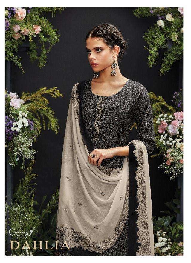 Ganga Keya 1182 Designer Printed Winter Wear Ladies Pashmina Suit surat  kapda fashion