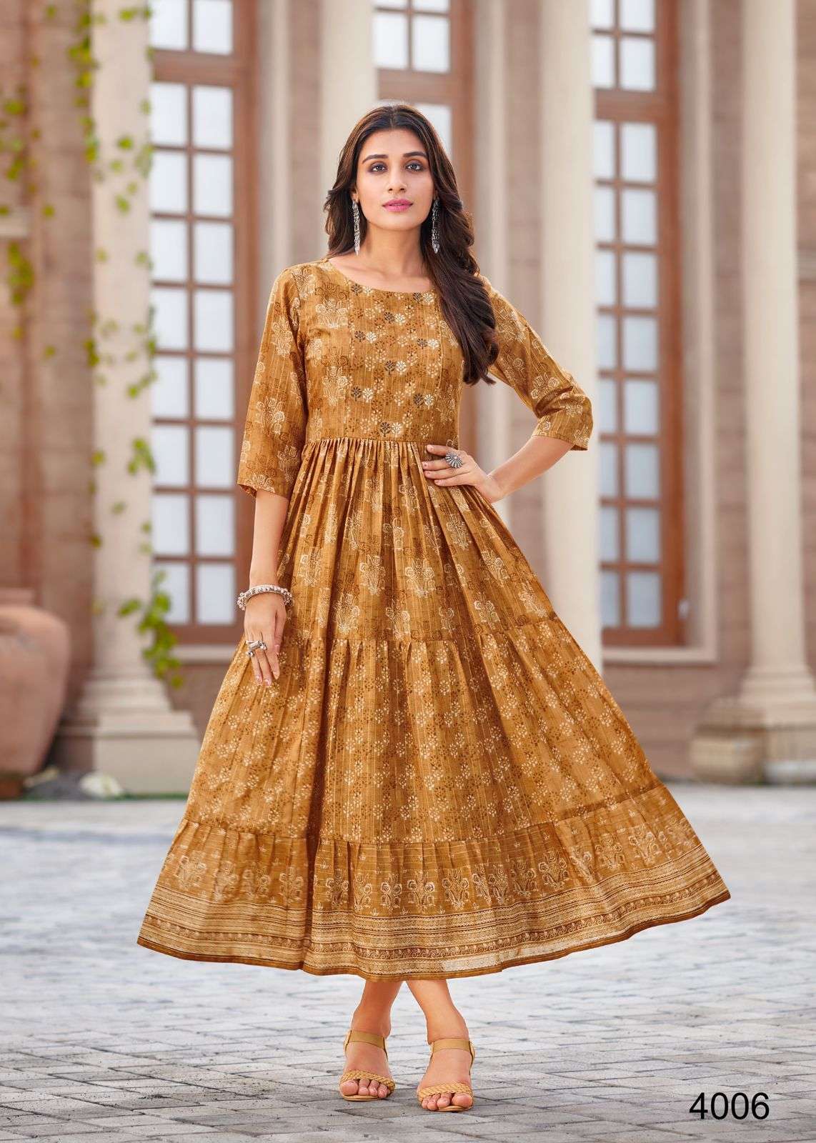 Buy Frock Style Navratri Half Sleeve Indian Kurti Tunic Online for Women in  USA