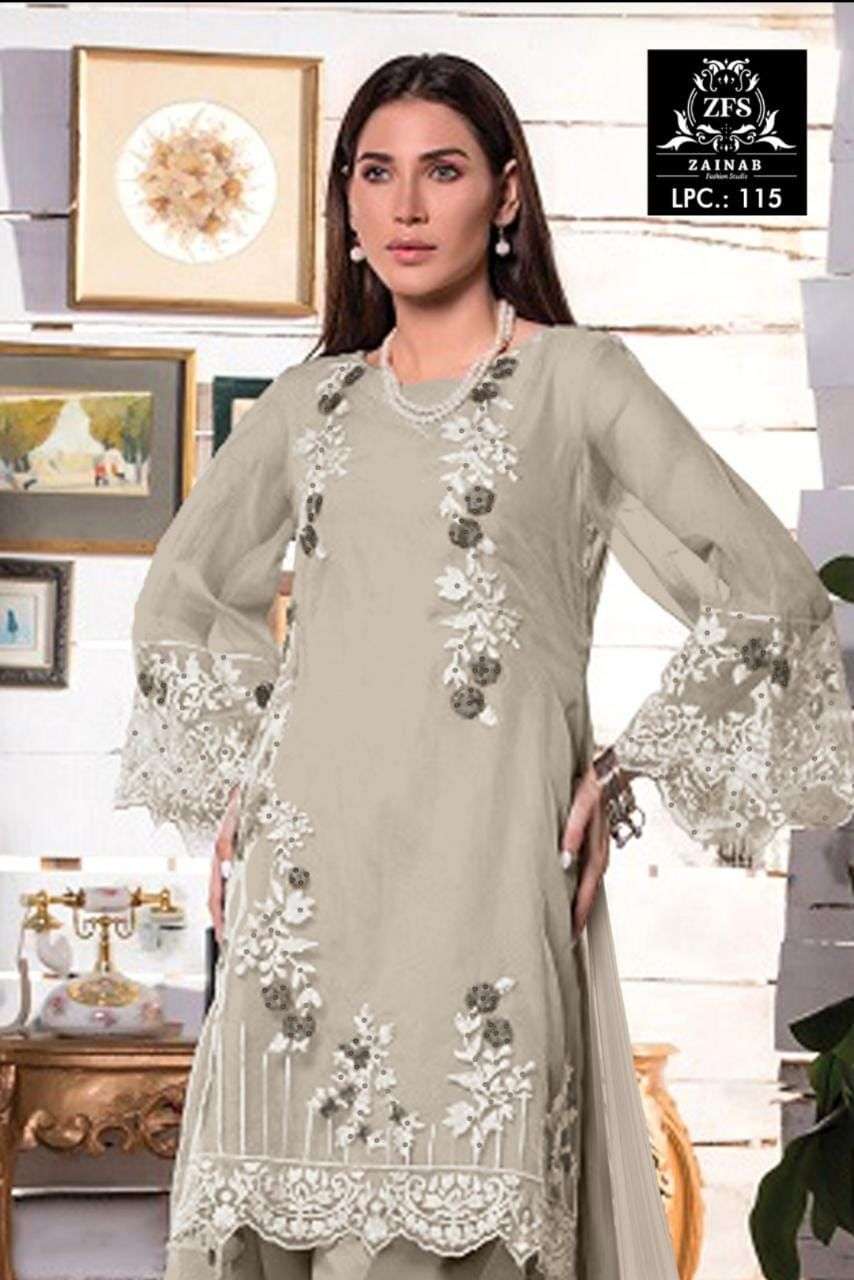 zainab 115 readymade pakistani salwar suits collection