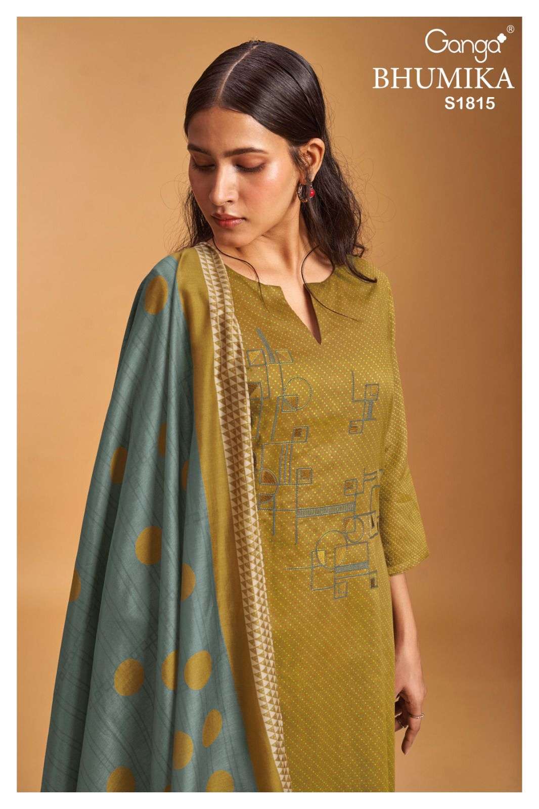 ganga arshia 1195 premium wool pashmina dress material collection wholesale  price