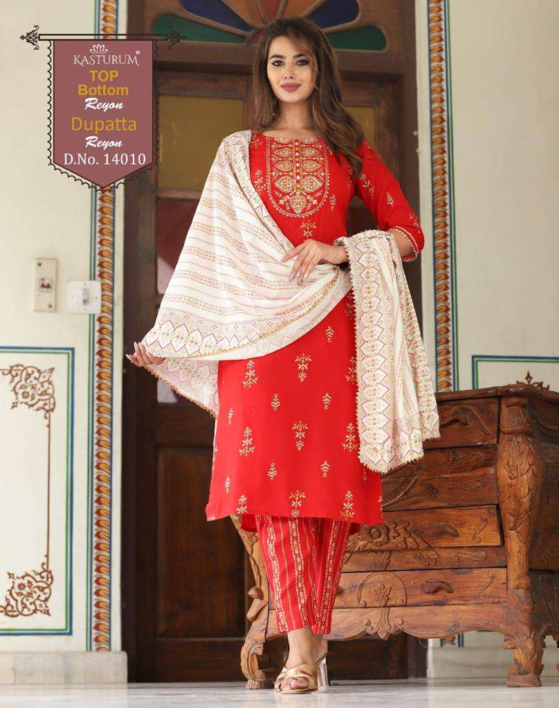 kasturam cotton kurti with pant wholesale collection 1297, Aarvee Creation