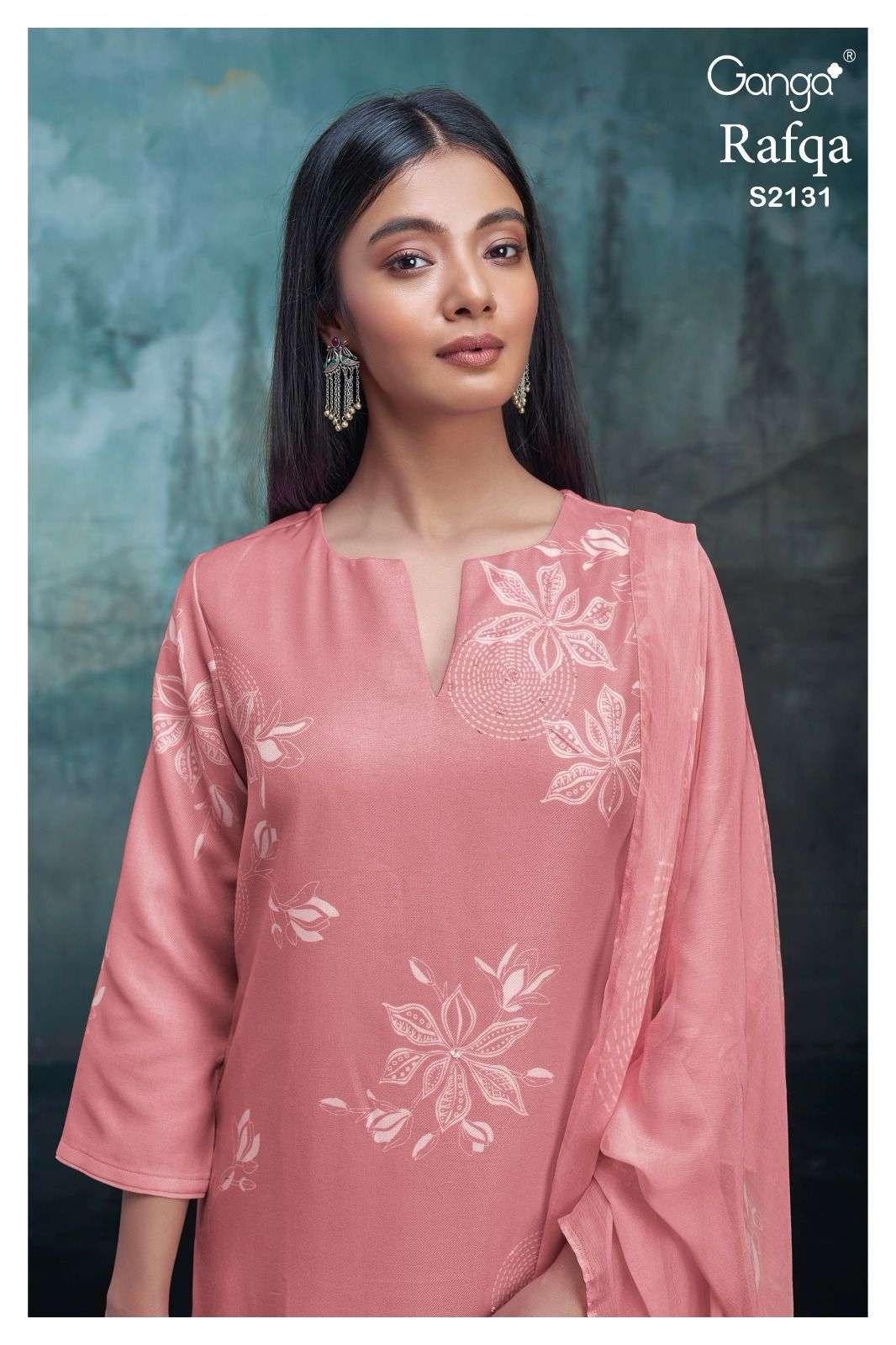 ganga rafqa 2131 colour series designer pakistani pashmina salwar ...
