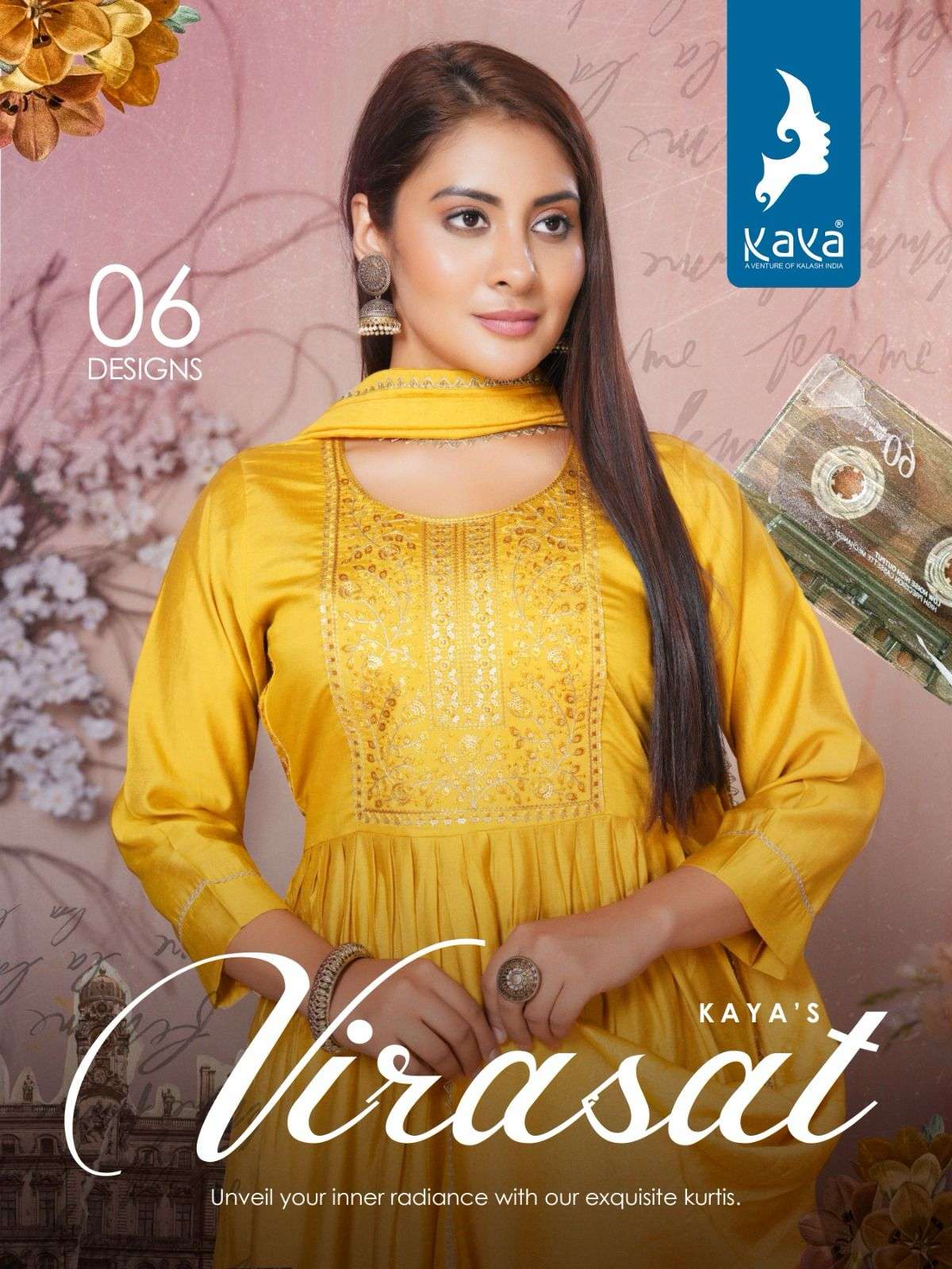 kaya-kurti-virasat-series-latest-designer-fancy-kurti-set-wholesaler