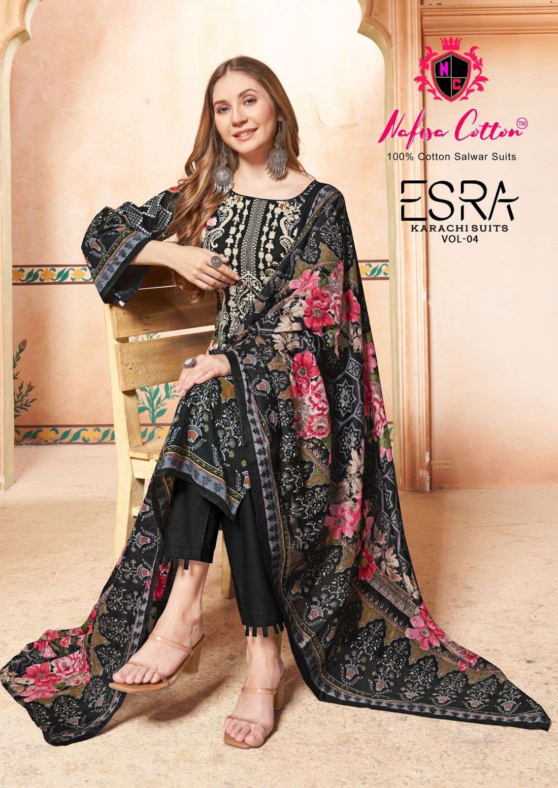 gulaal luxury cotton vol-2 pure cotton pakistani unstich salwar suits  wholesale price surat