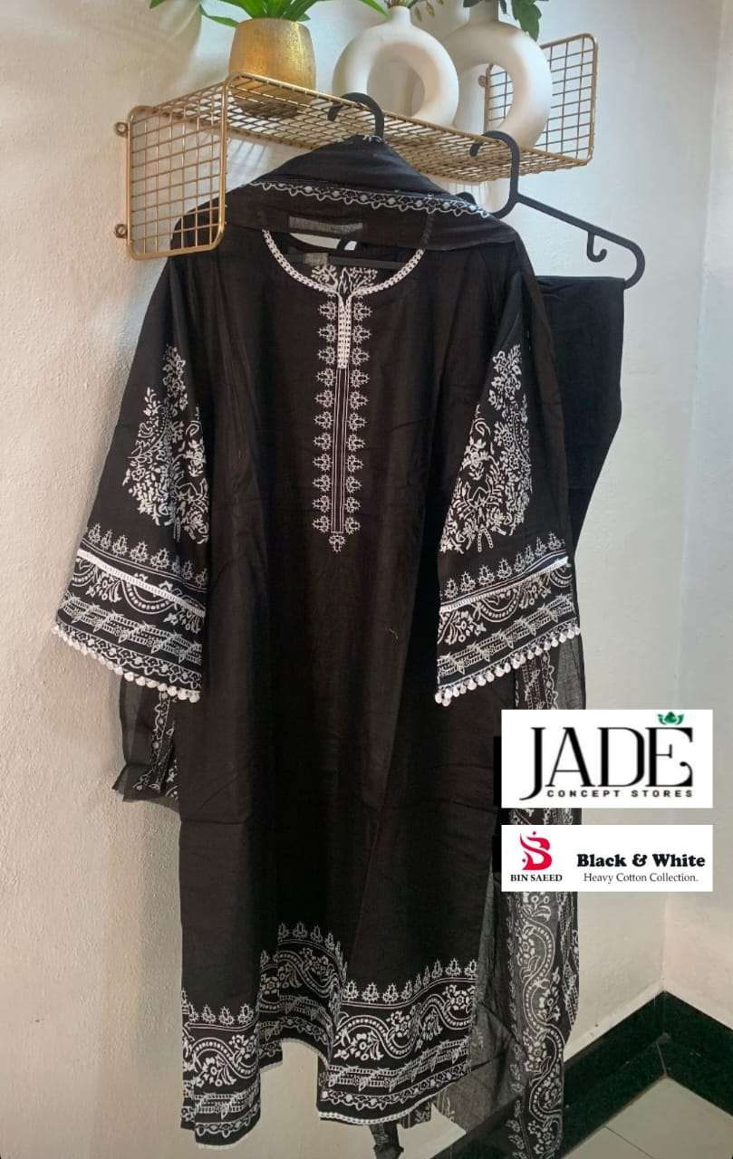 jade black&white ready to wear pakistani salwar suits latest wholesale collection surat gujarat
