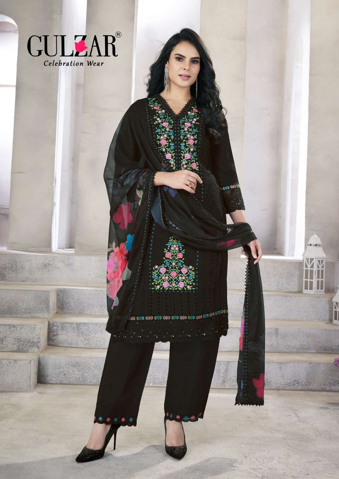 gulzar by zohra 2111-2116 series fancy work designer dress material  catalogue wholesale collection surat gujarat