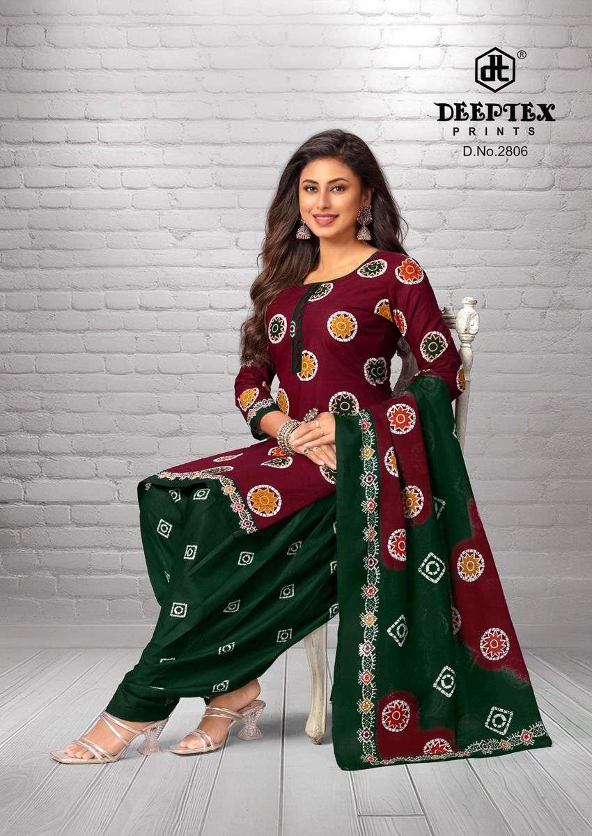 deeptex prints batik plus vol-28 2801-2810 series patiyala salwar