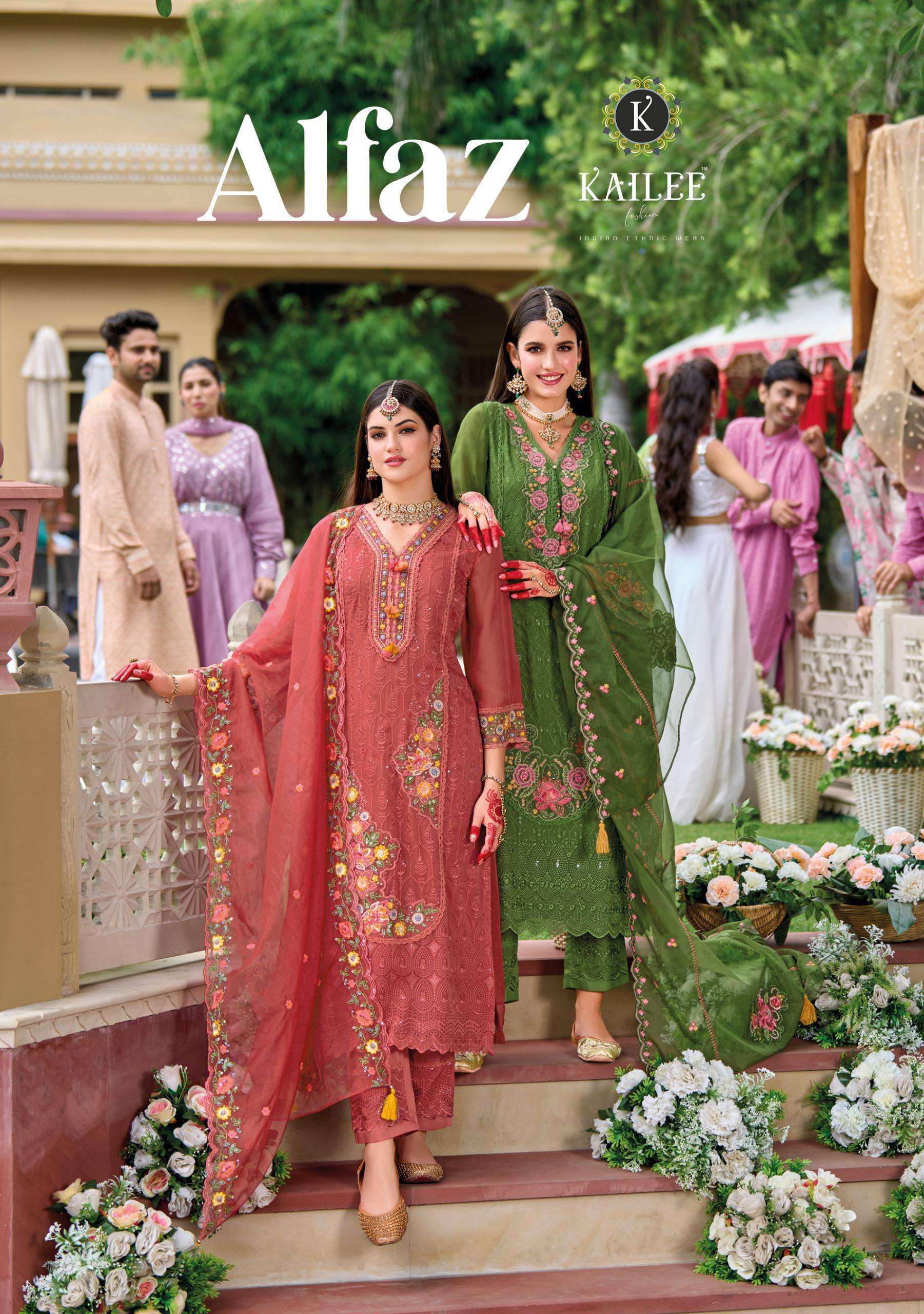 kailee fashion alfaz 42801-42806 series festive wear designer latset kurtis  catalogue online wholesaler surat gujrat