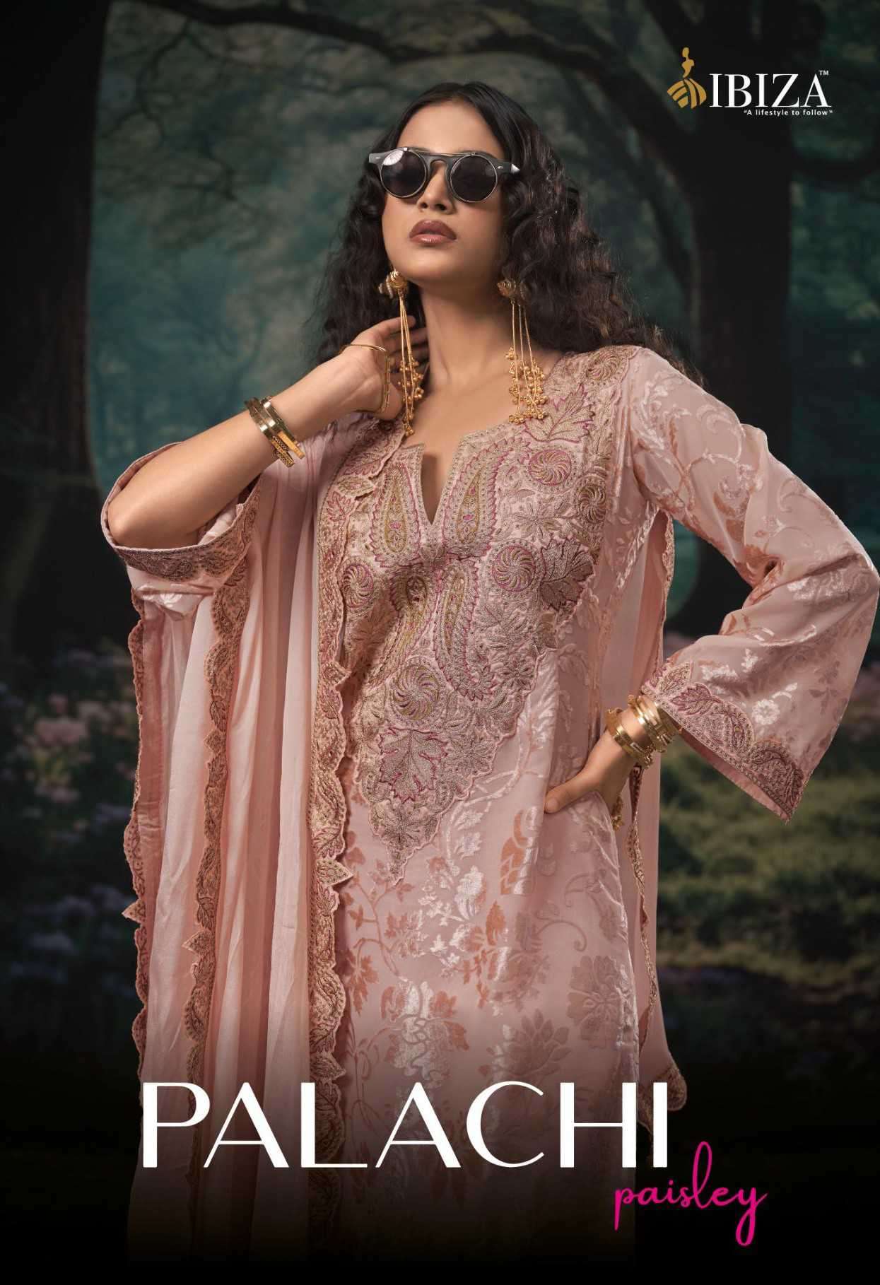 white christmas dresses Maria.B Winter Luxe Embroidered Palachi Unstitched 3Pc Suit DL-1201 main image 0
