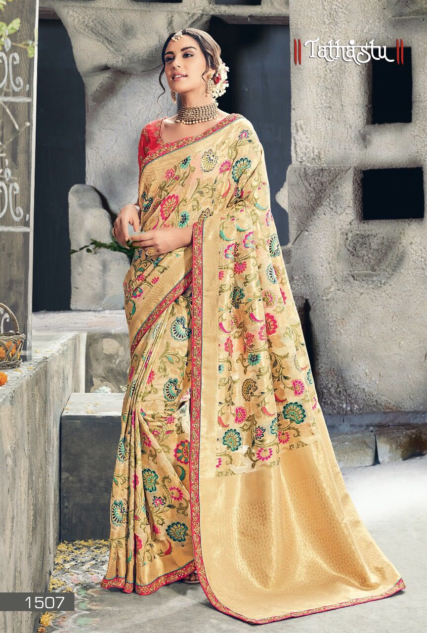 Tathastu Sarees Designer Wedding Collection Embroidered And Handwork Sarees Wholsale Seller