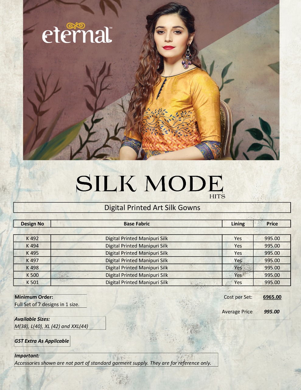 Eternal By Silk Mode Hits Ladies Designer Kurti Digital Printed Manipuri Silk Wholesale Supplier At Surat