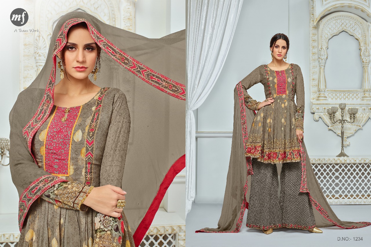 Memsa By Mf Wholesale Georgette Heavy Embroidered Work With Plazzo Pattern Eid Festival Collection Wholesale Rate