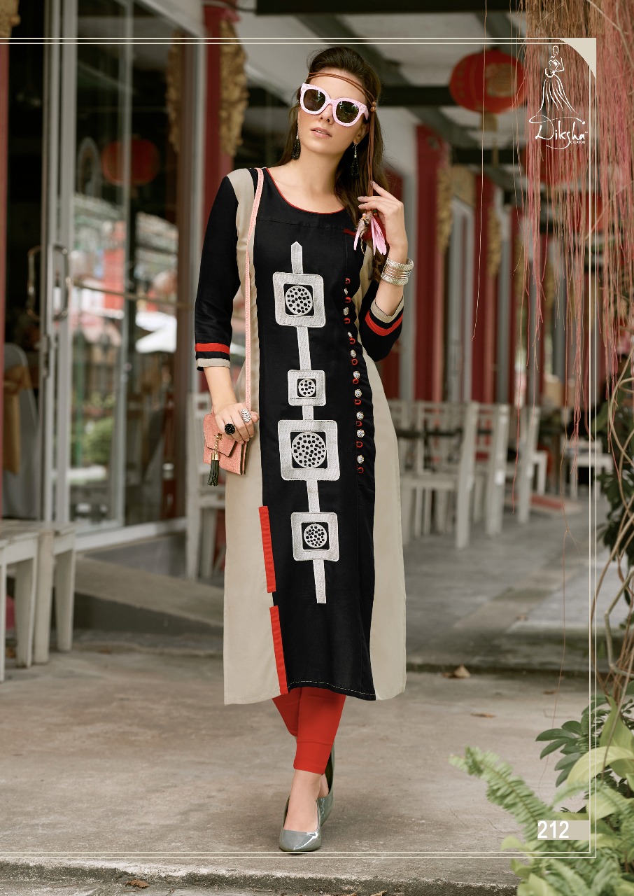 Diksha Fashion Maahi Vol 2 Catalog Wholesale Designer Rayon Kurtis Supplier Surat
