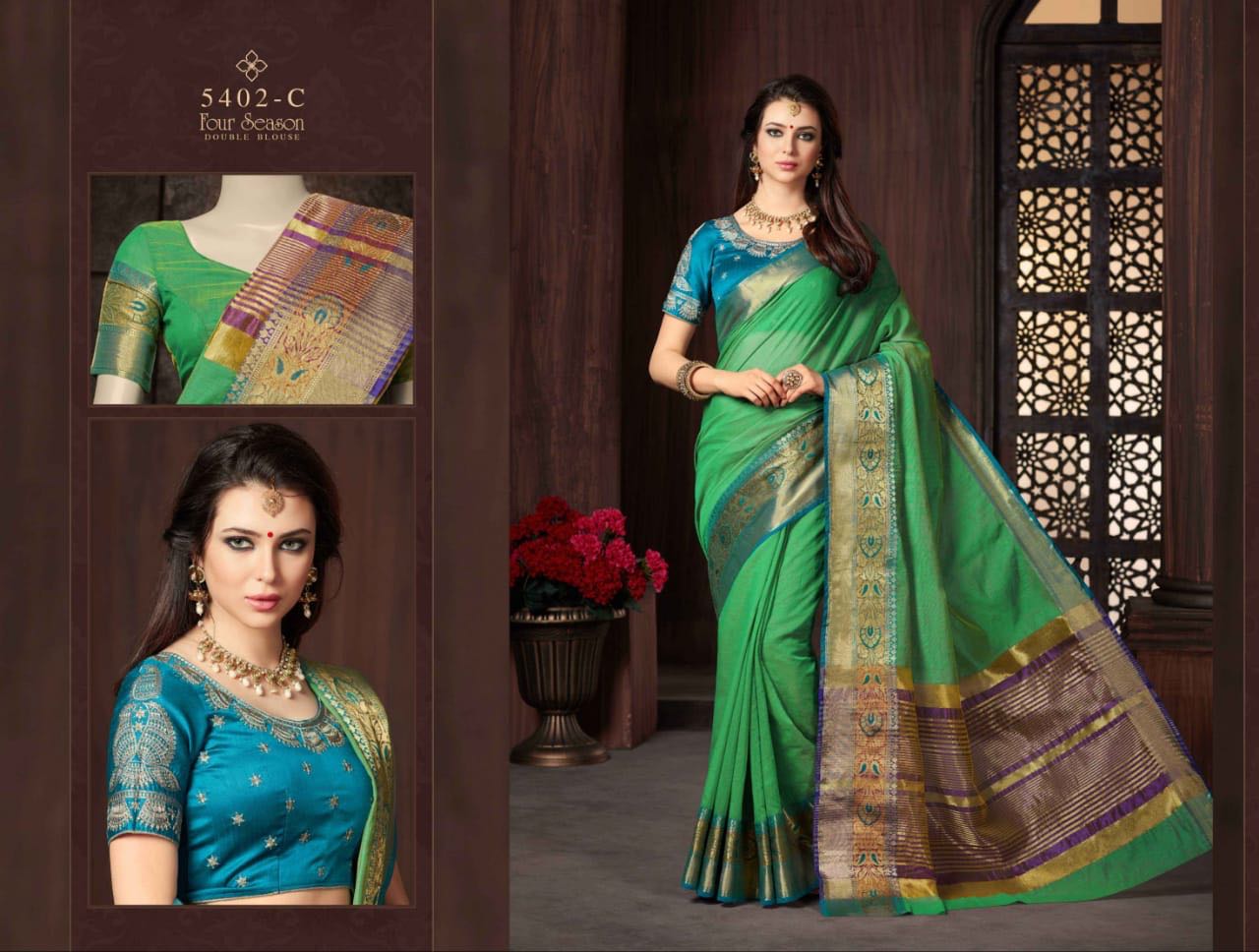 Tfh Four Season Issue 4 Cotton Sarees Catalog Wholesale Supplier Manufacturer From Surat