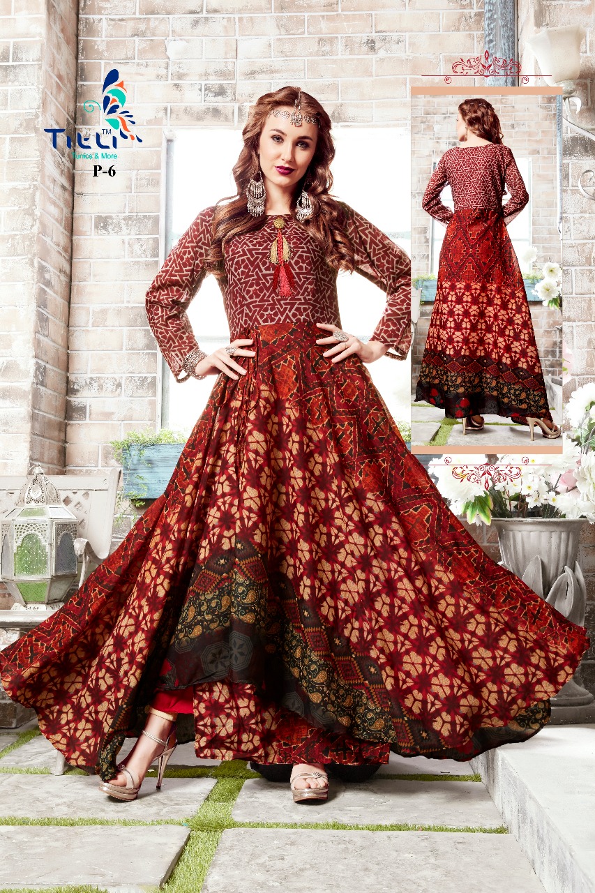 Chanderi Silk Gown With Dupatta – Mina Designer Collection