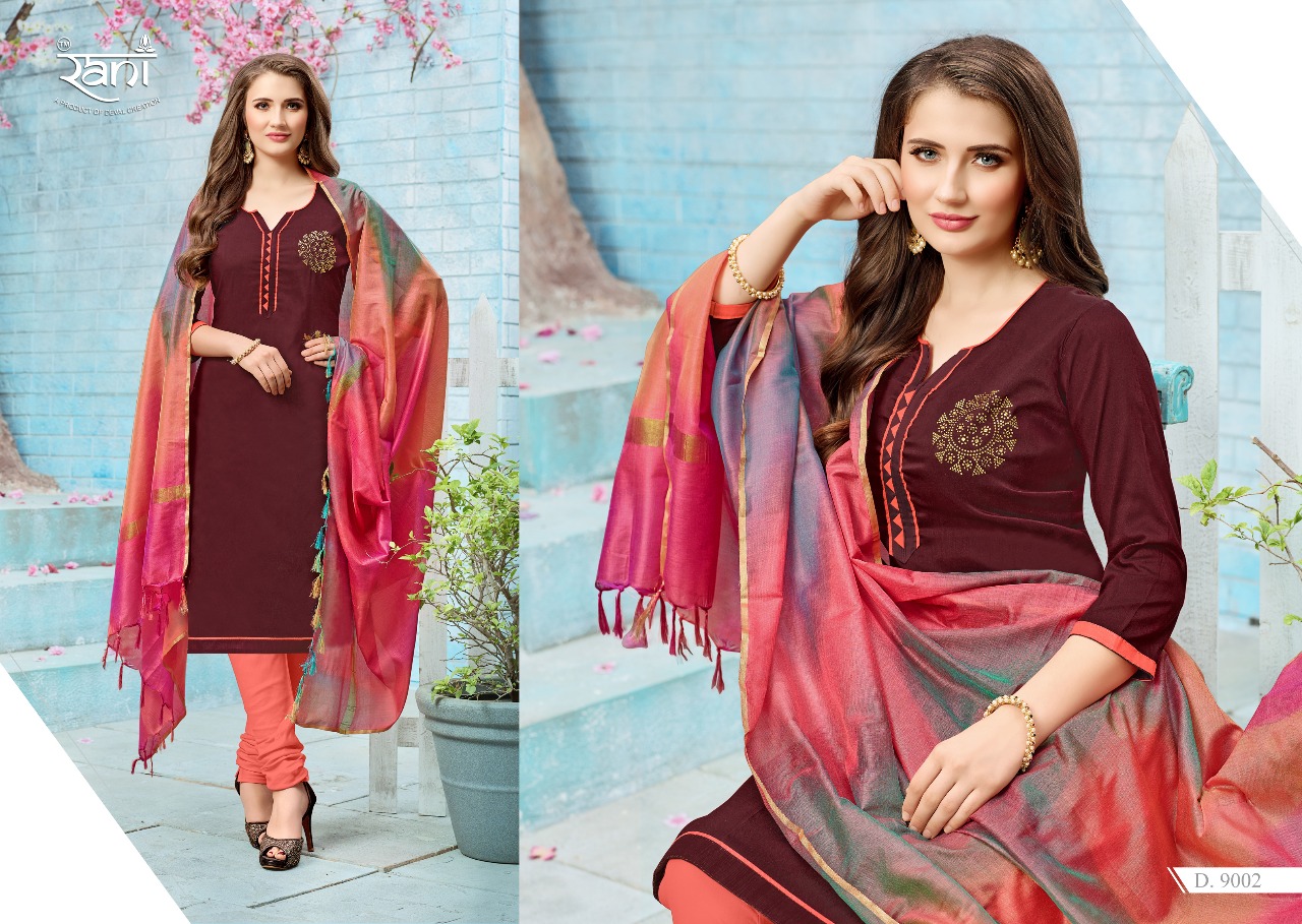 Rani Fashion Selfie Catalog Soft Silk Daily Wear Punjabi Suits Wholesale Rate Supplier Surat