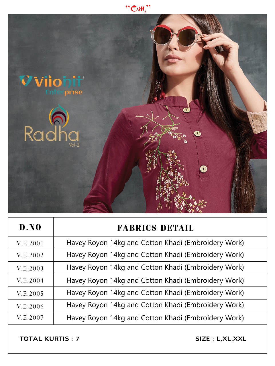 Vilohit Enterprise Radha Vol 2 Catalog Wholesale Rayon Kurtis Supplier From Surat