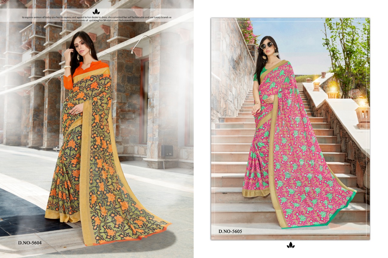 Silkvilla Aynaa Catalog Wholesale Designer Chiffon Printed Sarees Collection Wholesale Rate