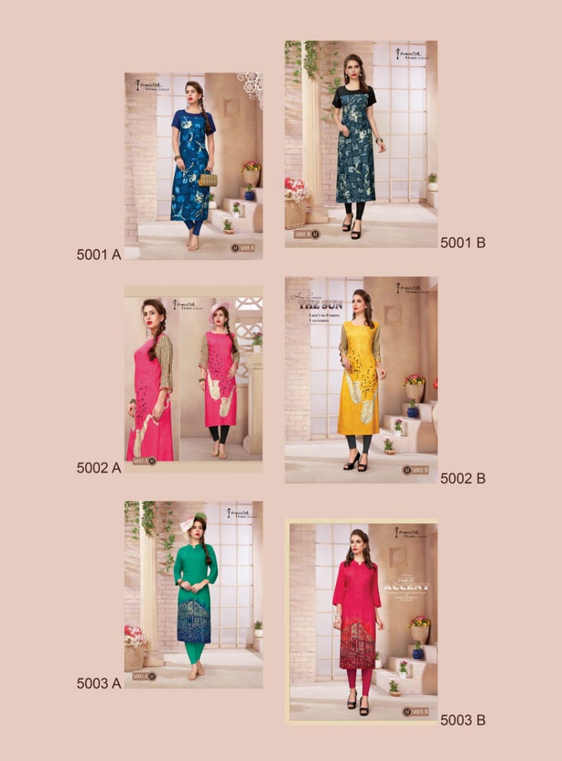 Feminista Zara Catalog Online Rayon Designer Cotton Kurtis Wholesale Supplier Surat