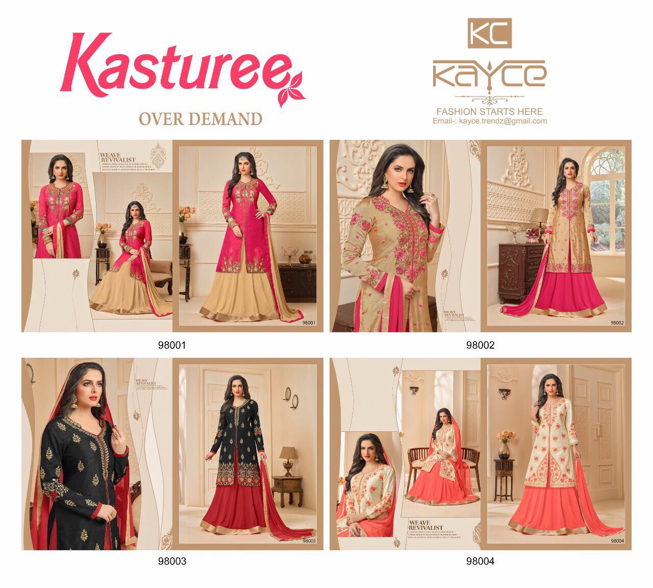 Kaycee Kasmeera Over Demand Catalog Banarasi Silk Lehenga Style Party Wear Collection Best Rate Surat