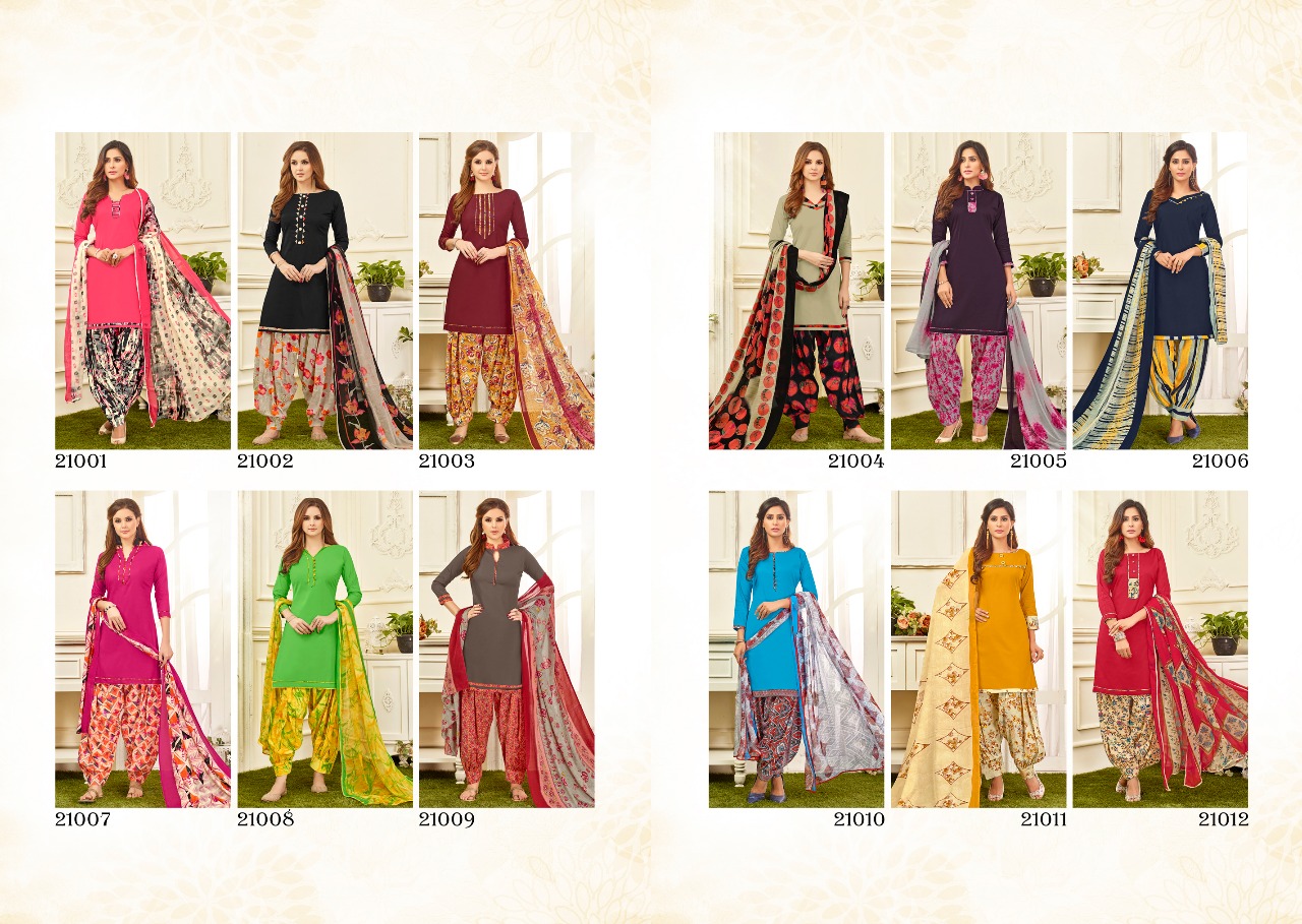 Rani Sunday Patiyala Vol 21 Readymade Cotton Punjabi Patiyala Suits Wholesale Rate
