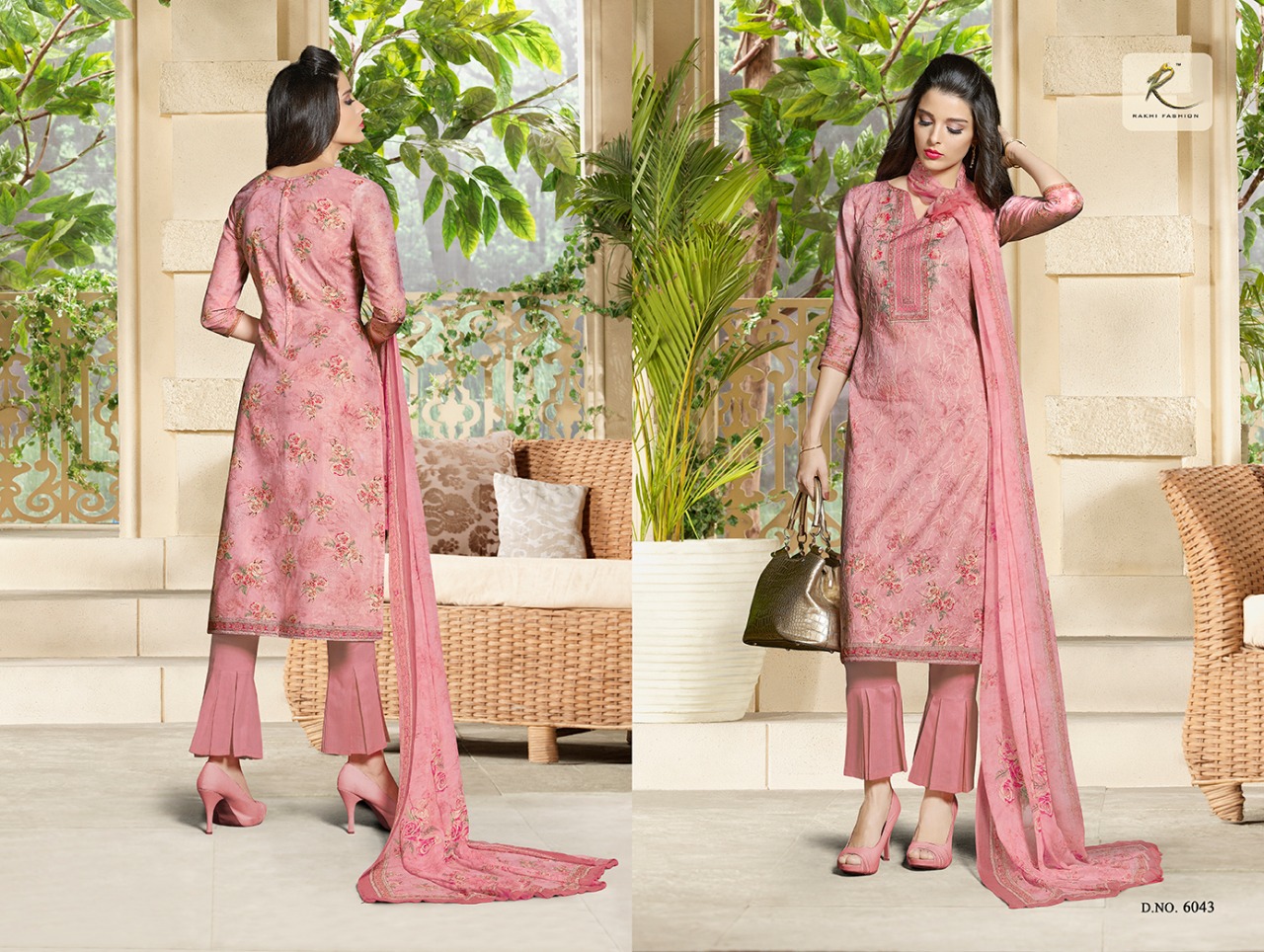 Rakhi Fashion Launch La Desire Catalog Cptton Satin Punjabi Dress Material Wholesale Supplier